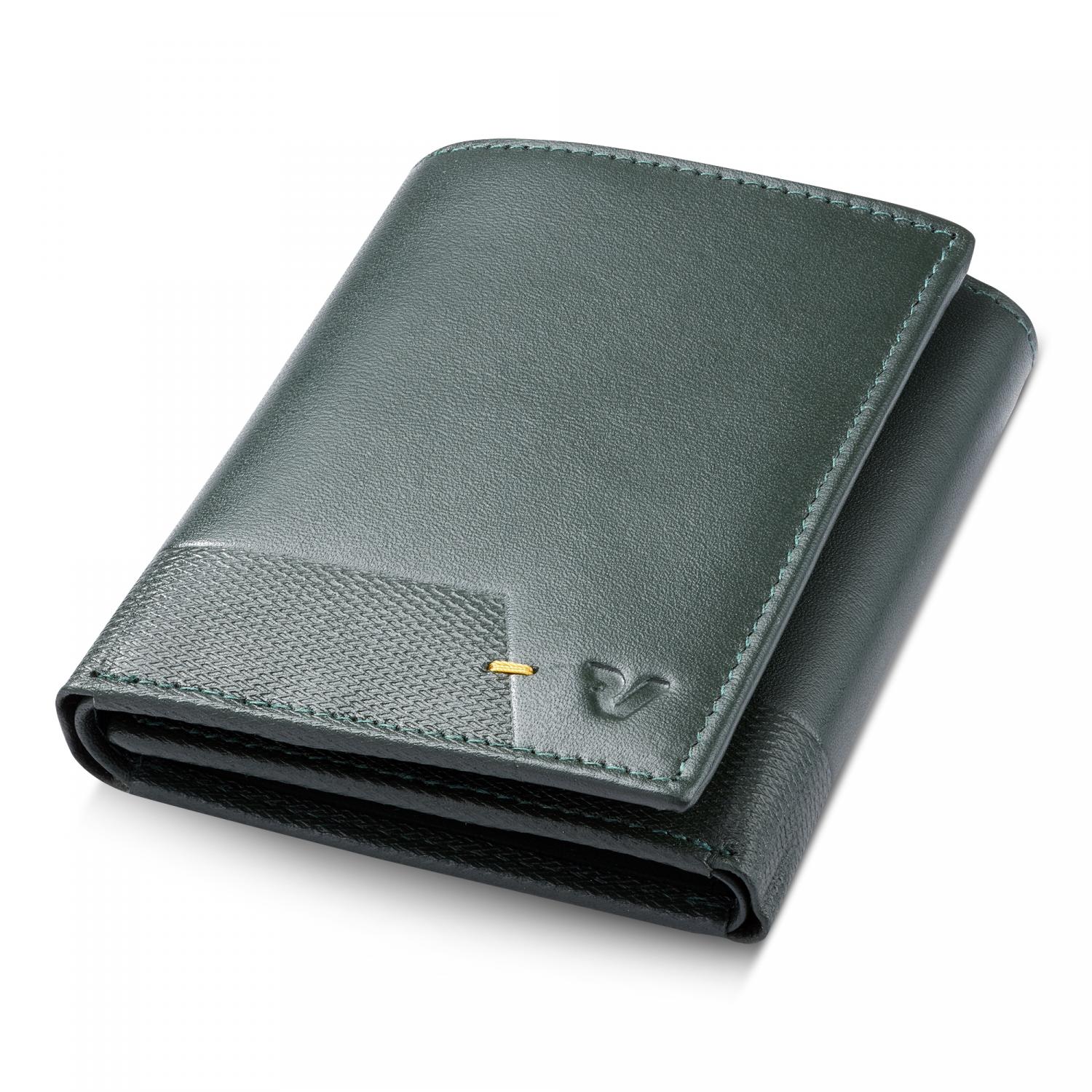 Roncato Mag-wal Portafoglio Uomo 10x8.5x2 Cm - Verde Militare