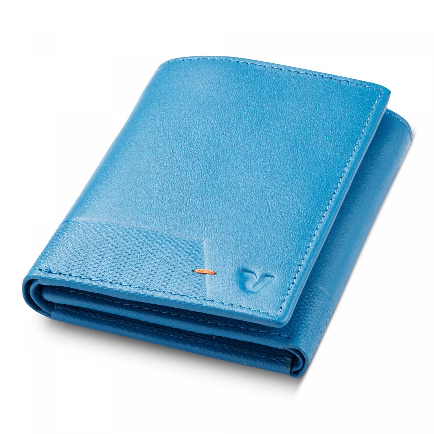 Roncato Mag-wal Portafoglio Uomo 10x8.5x2 Cm - Azzurro