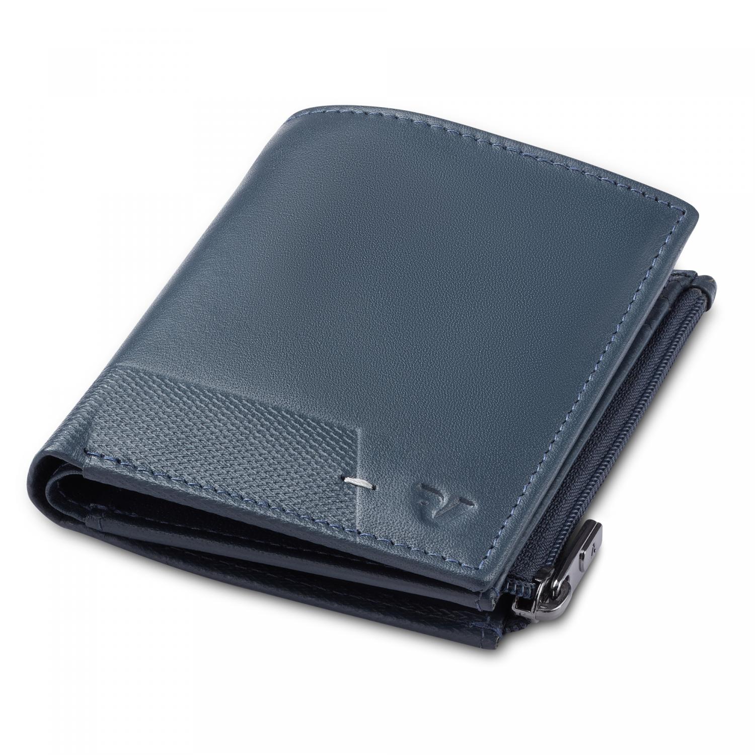 Roncato Mag-wal Portafoglio Uomo 10x8.5x1.8 Cm - Blu Notte