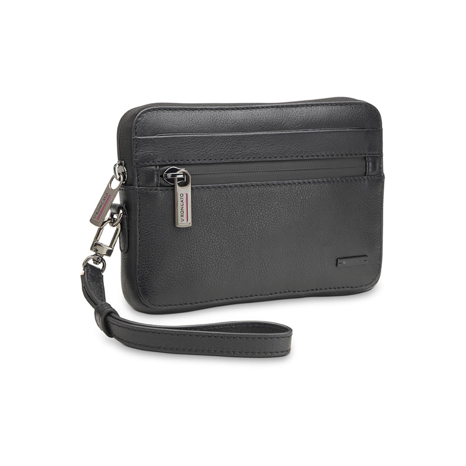 Roncato Detroit Borsello Uomo 14x20x2 Cm - Nero