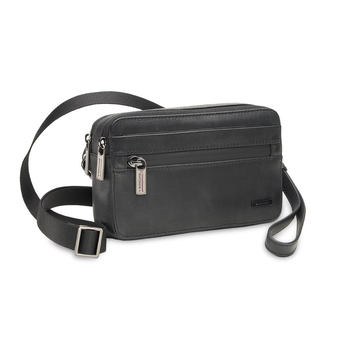 Roncato Detroit Borsello Uomo 13x21x5 Cm - Nero