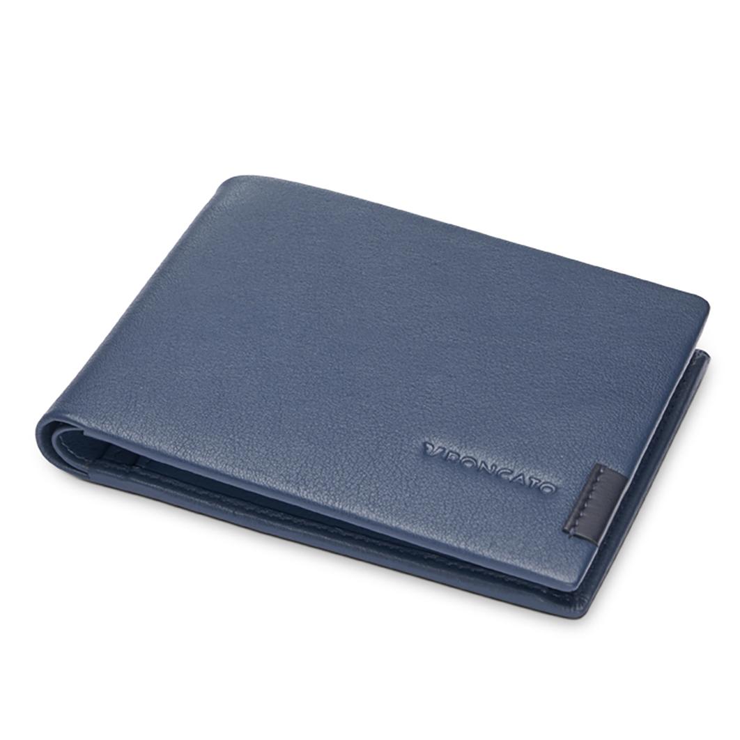 Roncato Monaco Portafoglio Uomo 9.5x12.5x2 Cm - Blu Denim