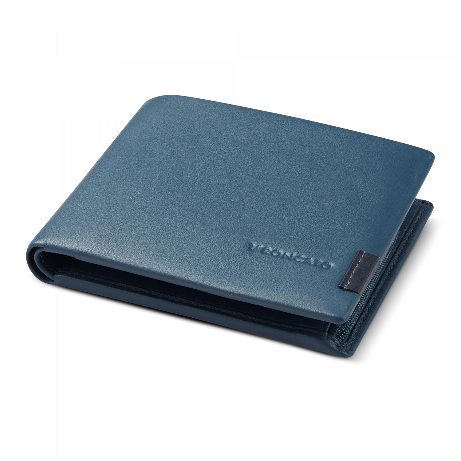 Roncato Monaco Portafoglio Uomo 9.5x12x2 Cm - Blu Denim