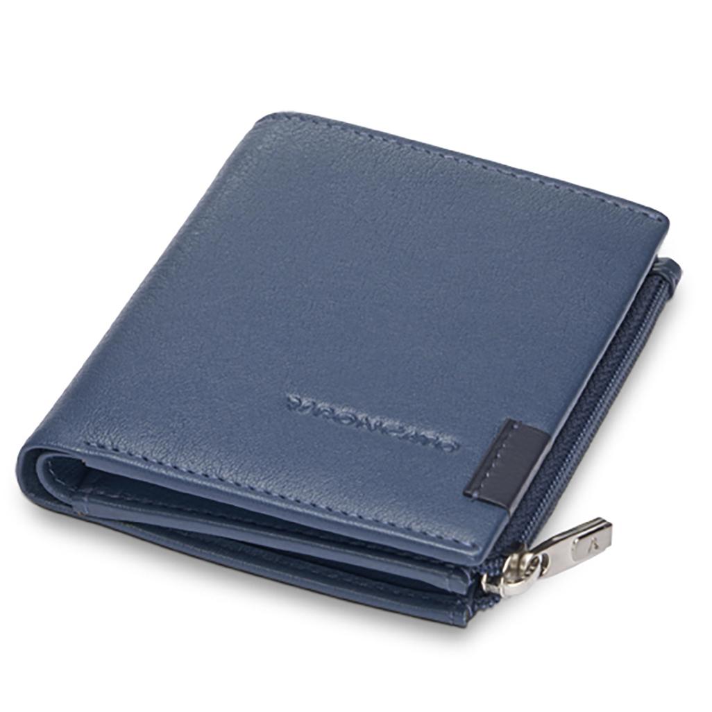 Roncato Monaco Portafoglio Uomo 10x8x1.5 Cm - Blu Denim