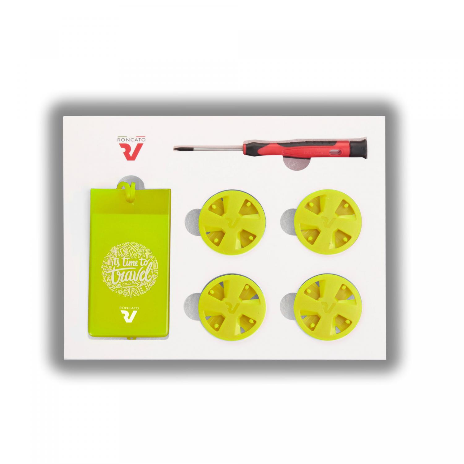 Roncato Smart Travel Kit Personalizzazione Trolley - Giallo