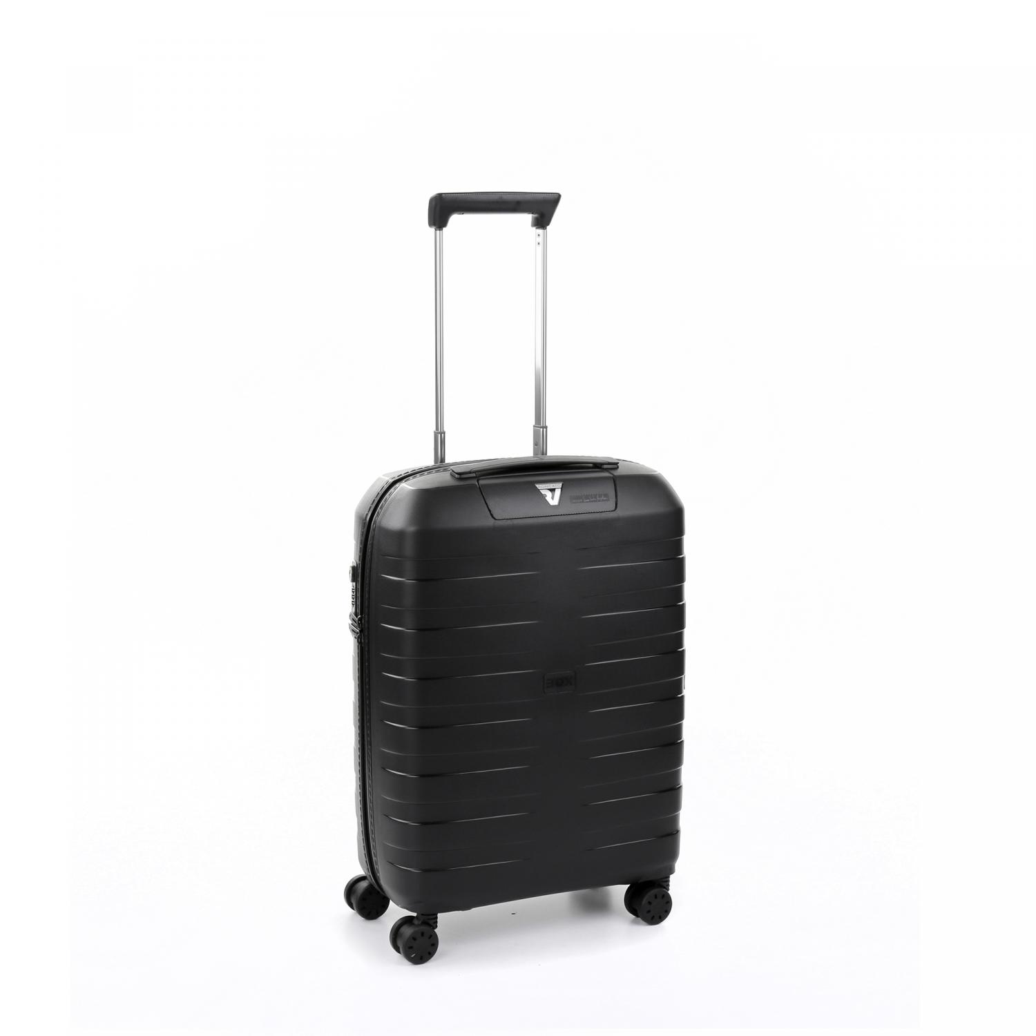 Roncato Box 4.0 Trolley Bagaglio A Mano 55x40x20/23 Cm Espandibile - Nero