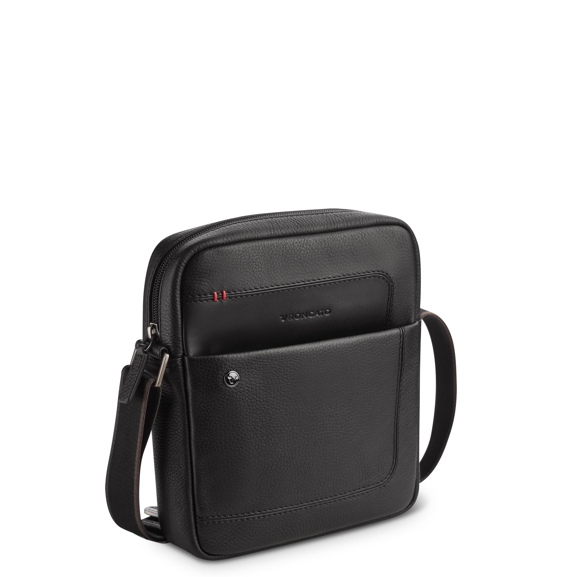 ALASKA Bandolera de hombre 19x22x5 cm - Negro