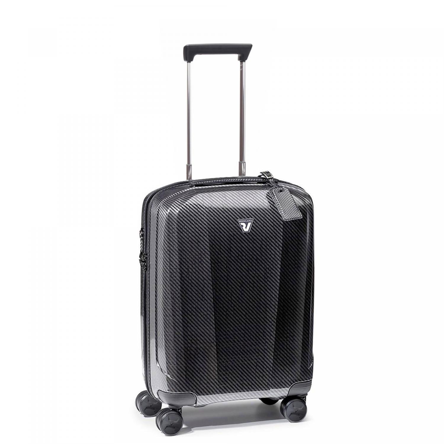 WE ARE GLAM Trolley bagaglio a mano 55x40x20 cm - Nero/Grafite