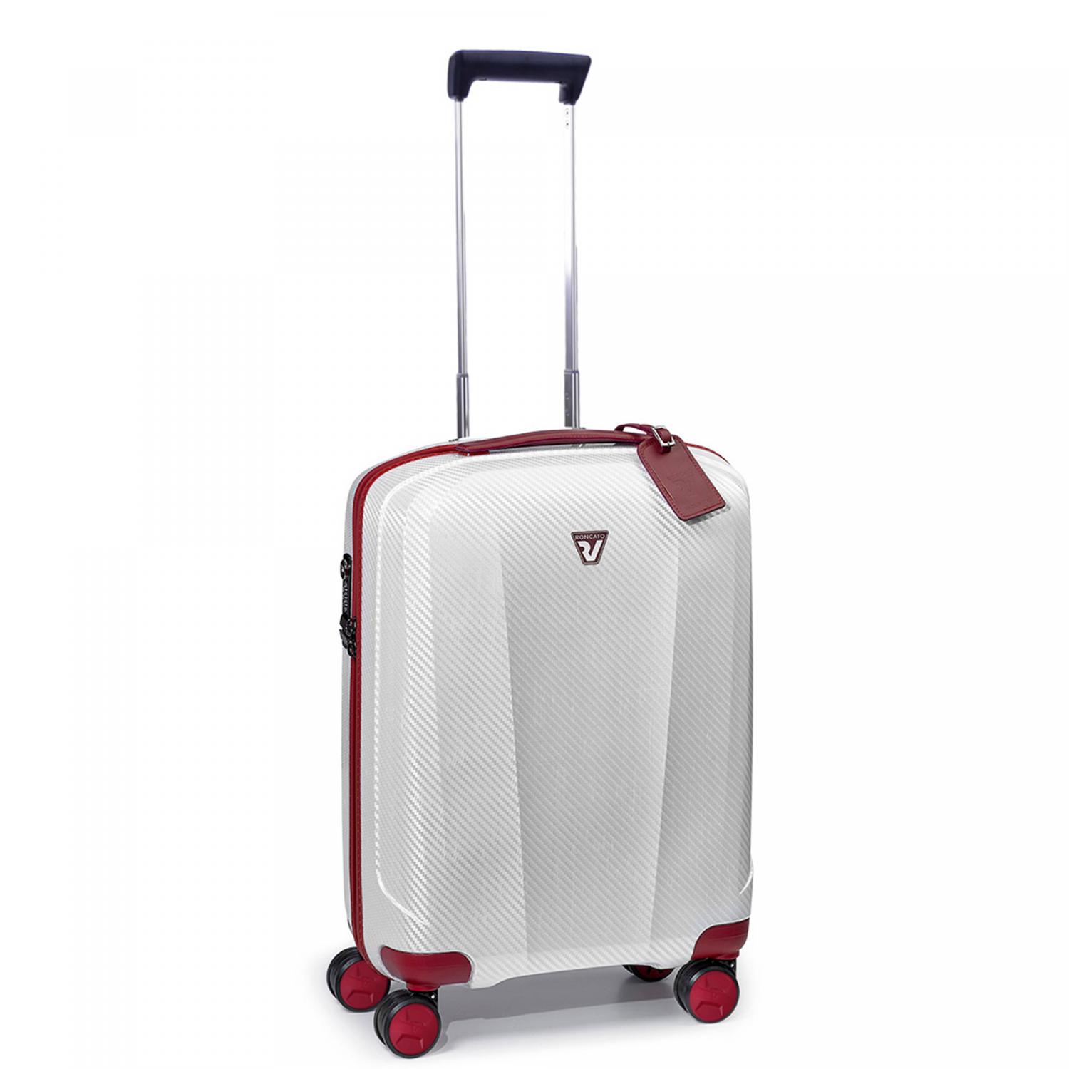 Roncato We Are Glam Trolley Bagaglio A Mano 55x40x20 Cm - Rosso/bianco