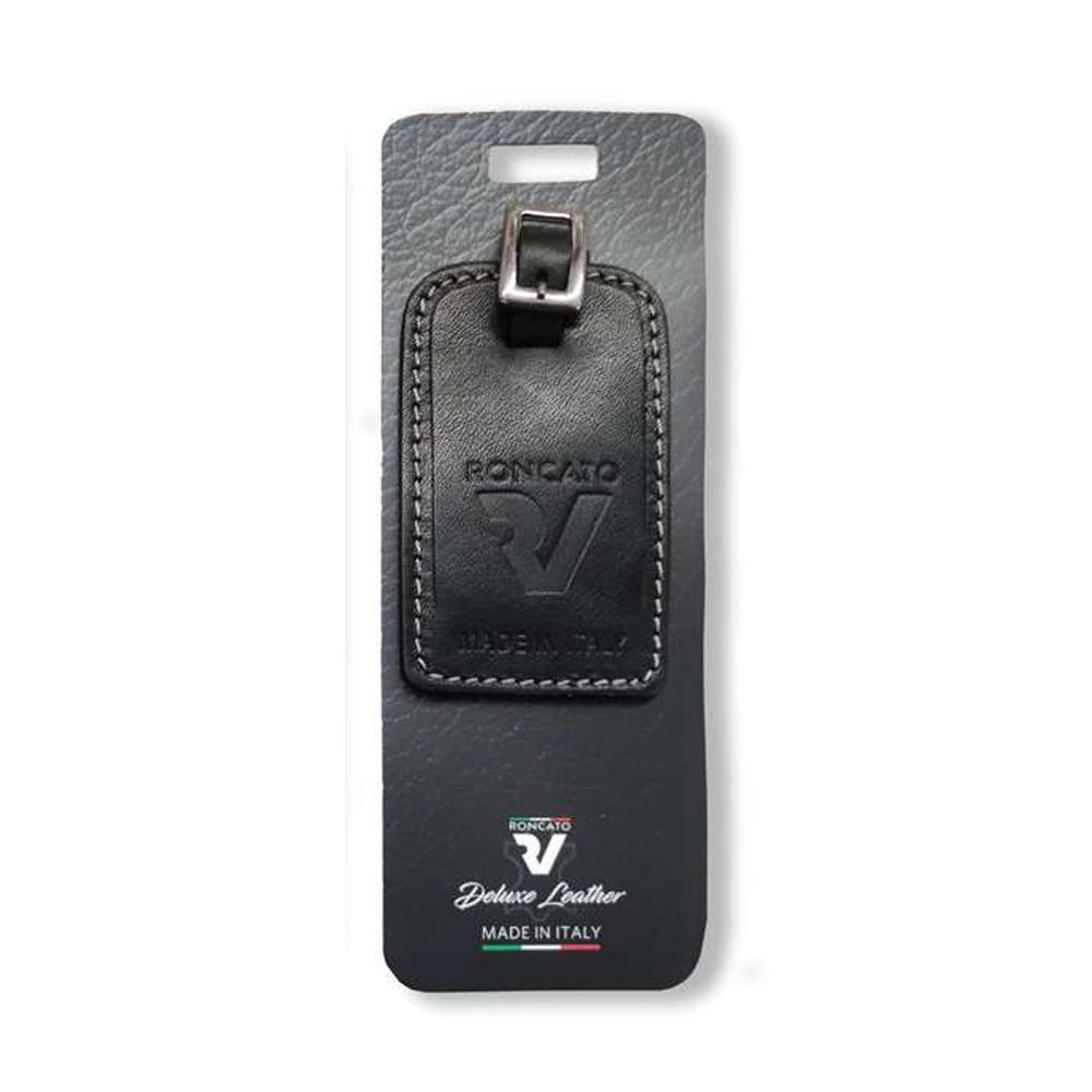 SMART TRAVEL Porte-adresses pour bagage en cuir - Noir