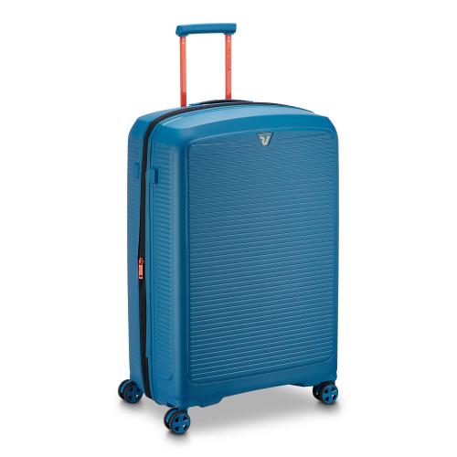 YPSILON 4.0 Trolley Rigido Grande 78 Cm – Valigia Espandibile Con Zip, 4 Ruote, PP Riciclabile – Rosso Burgundy – Prodotta In Italia - 3