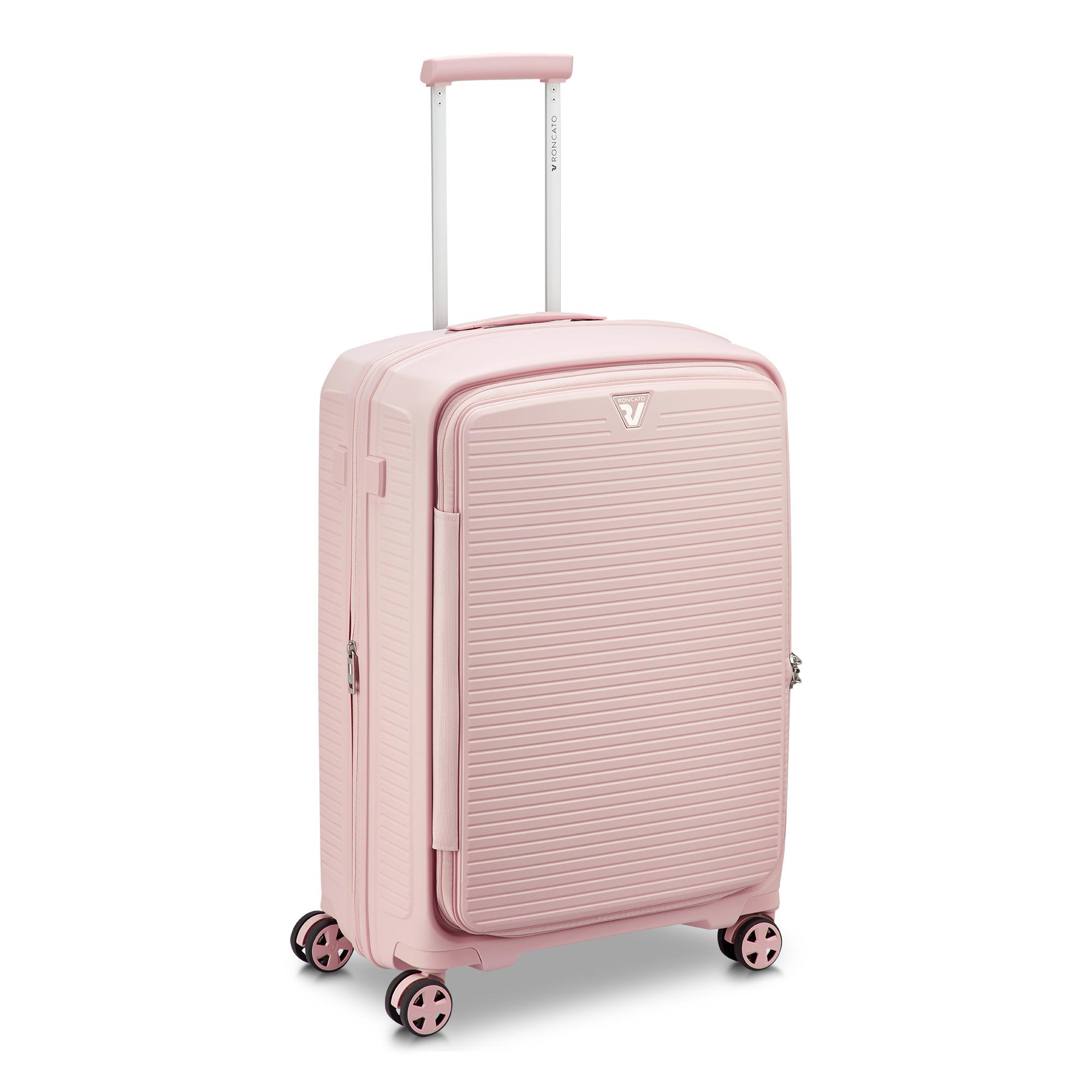 Medium Spinner Arcade Dlx Cm. 67x46x29/34 Pastel Pink | RV Roncato IE