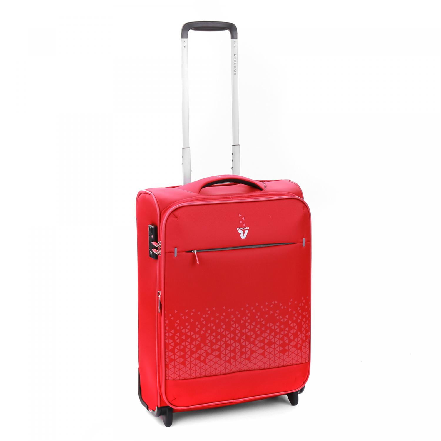 CROSSLITE Valise cabine 2 roues 55x40x20/23 cm Extensible - Rouge