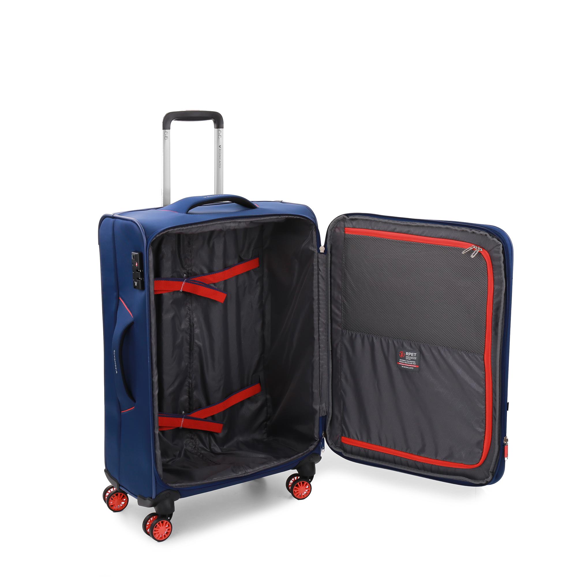 CROSSLITE SET DE VALISES (Grande, Moyenne, Cabine) - Bleu