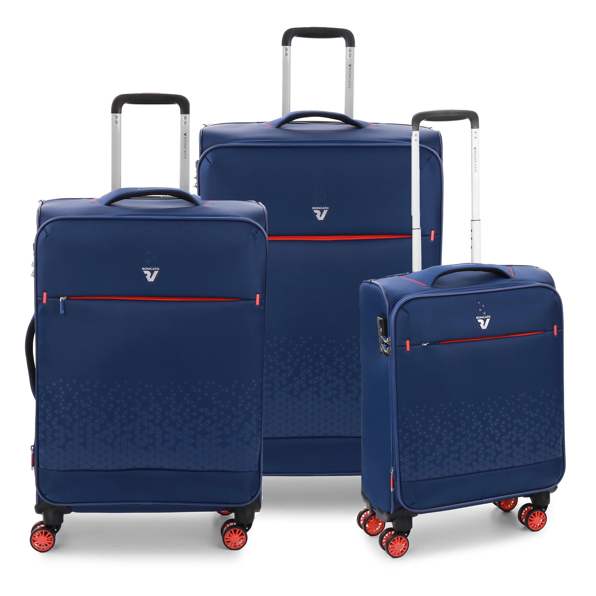 CROSSLITE SET DE VALISES (Grande, Moyenne, Cabine) - Bleu