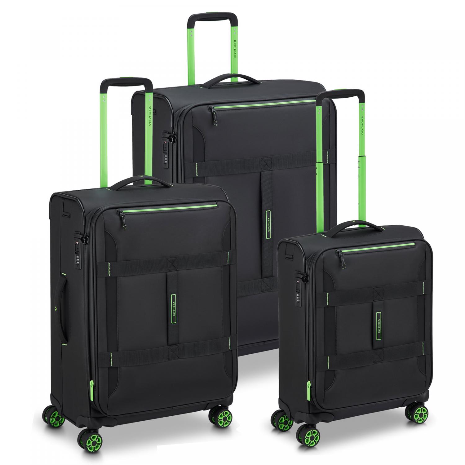 Roncato Norway Set Valigie (grande, Medio, Cabina) - Nero