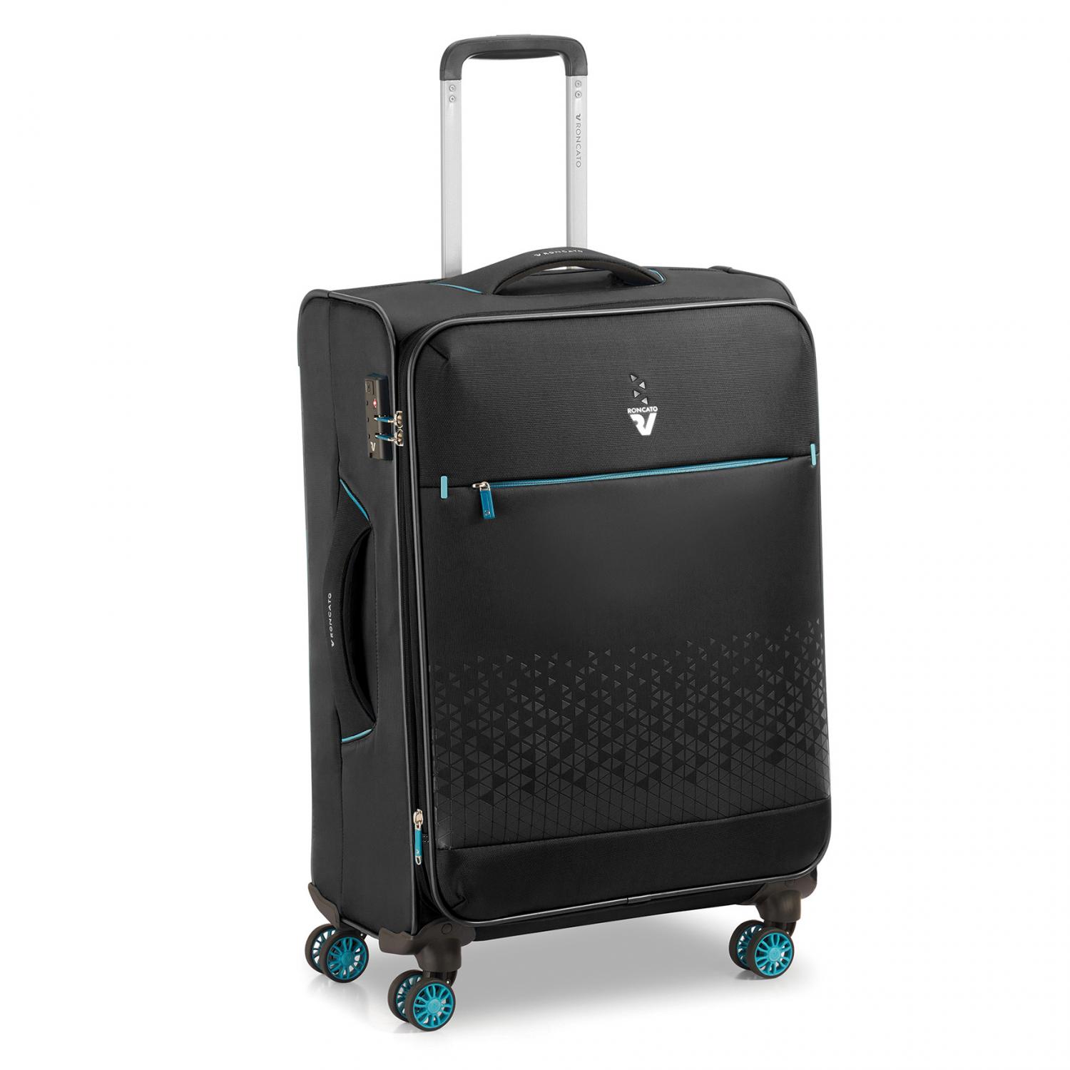 CROSSLITE Valise moyenne 65 cm Extensible - Noir