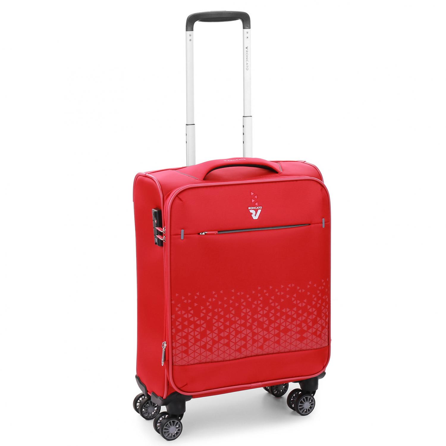 CROSSLITE Valise cabine 55x40x20/23 cm Extensible - Rouge