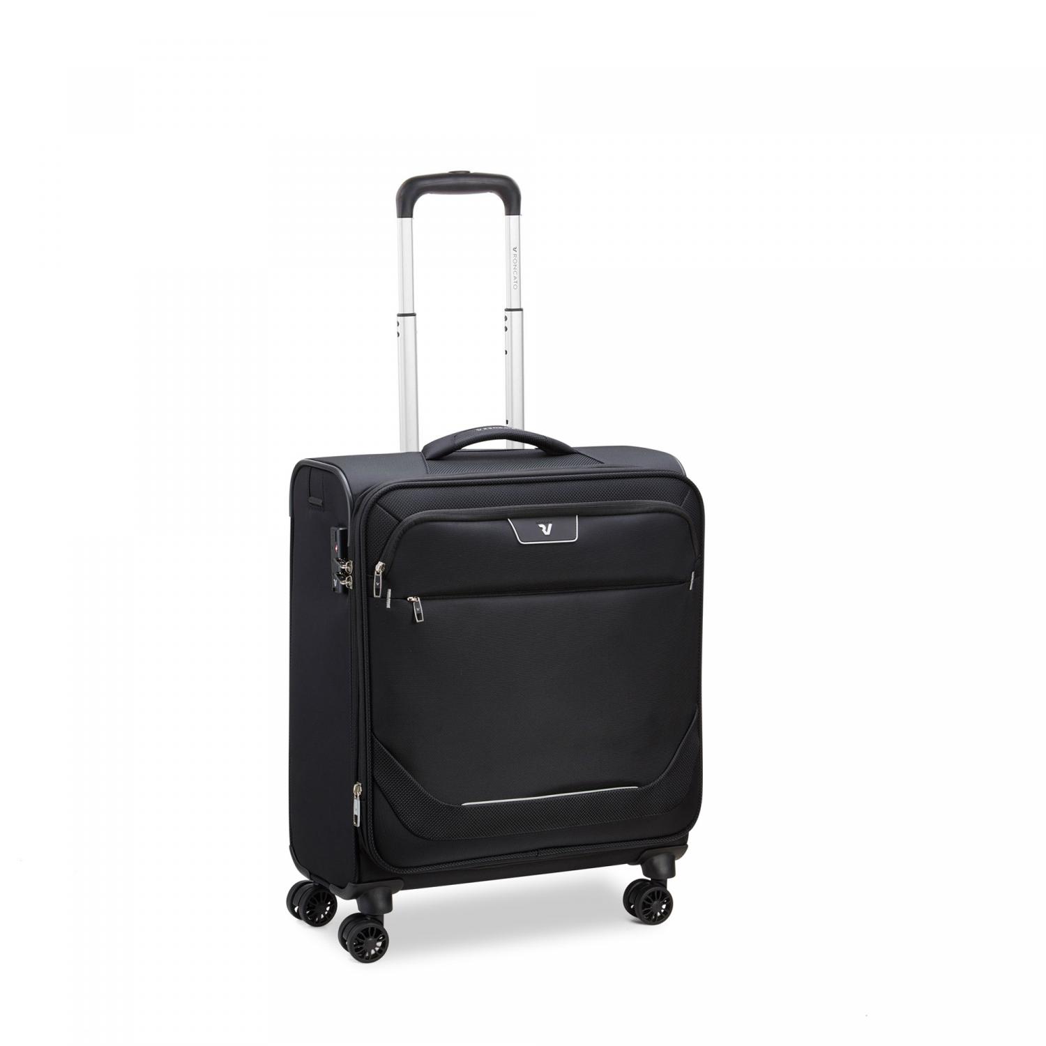 Roncato Joy Trolley Bagaglio A Mano 56x45x23/25 Cm Espandibile - Nero