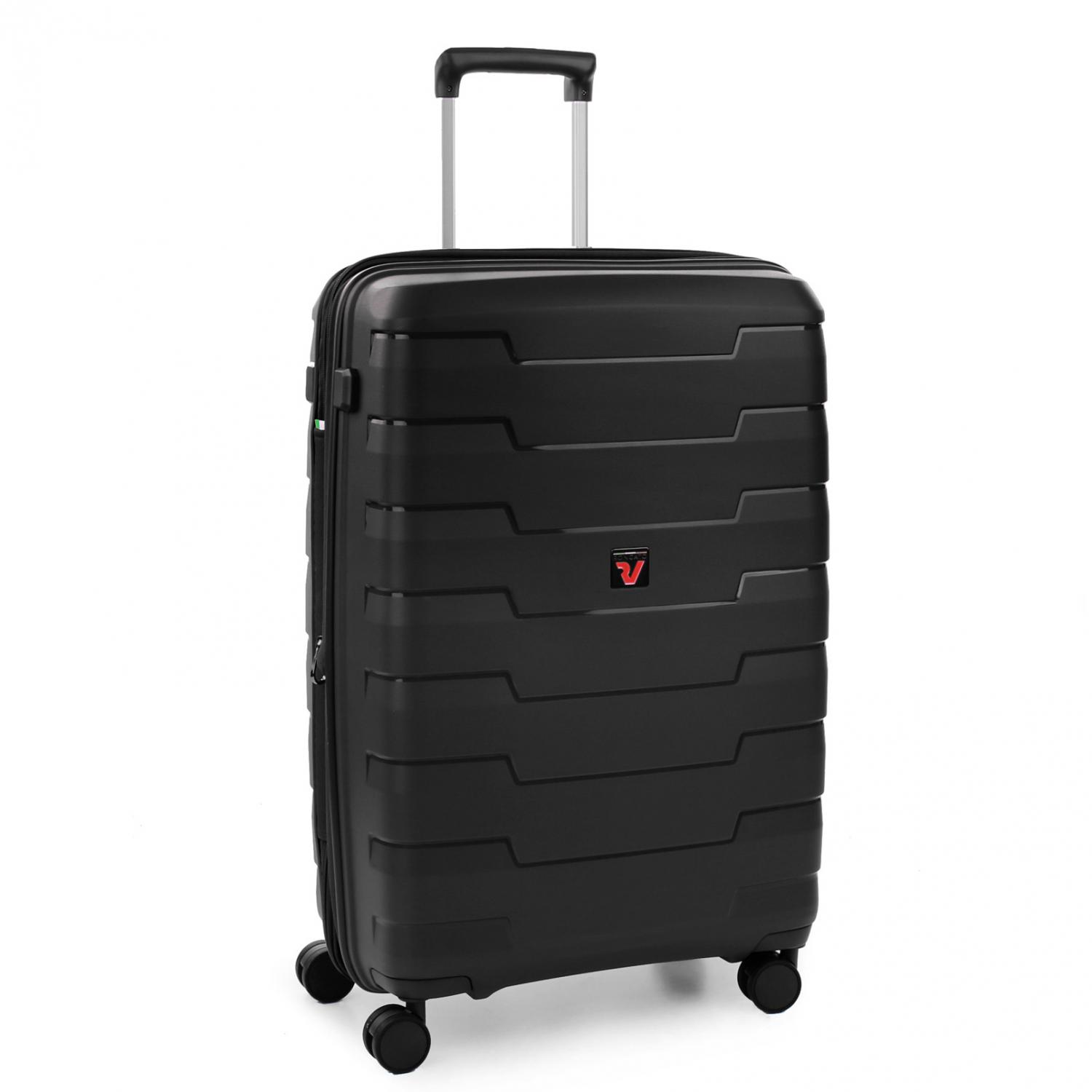 SKYLINE Trolley medio 70 cm Espandibile - Nero