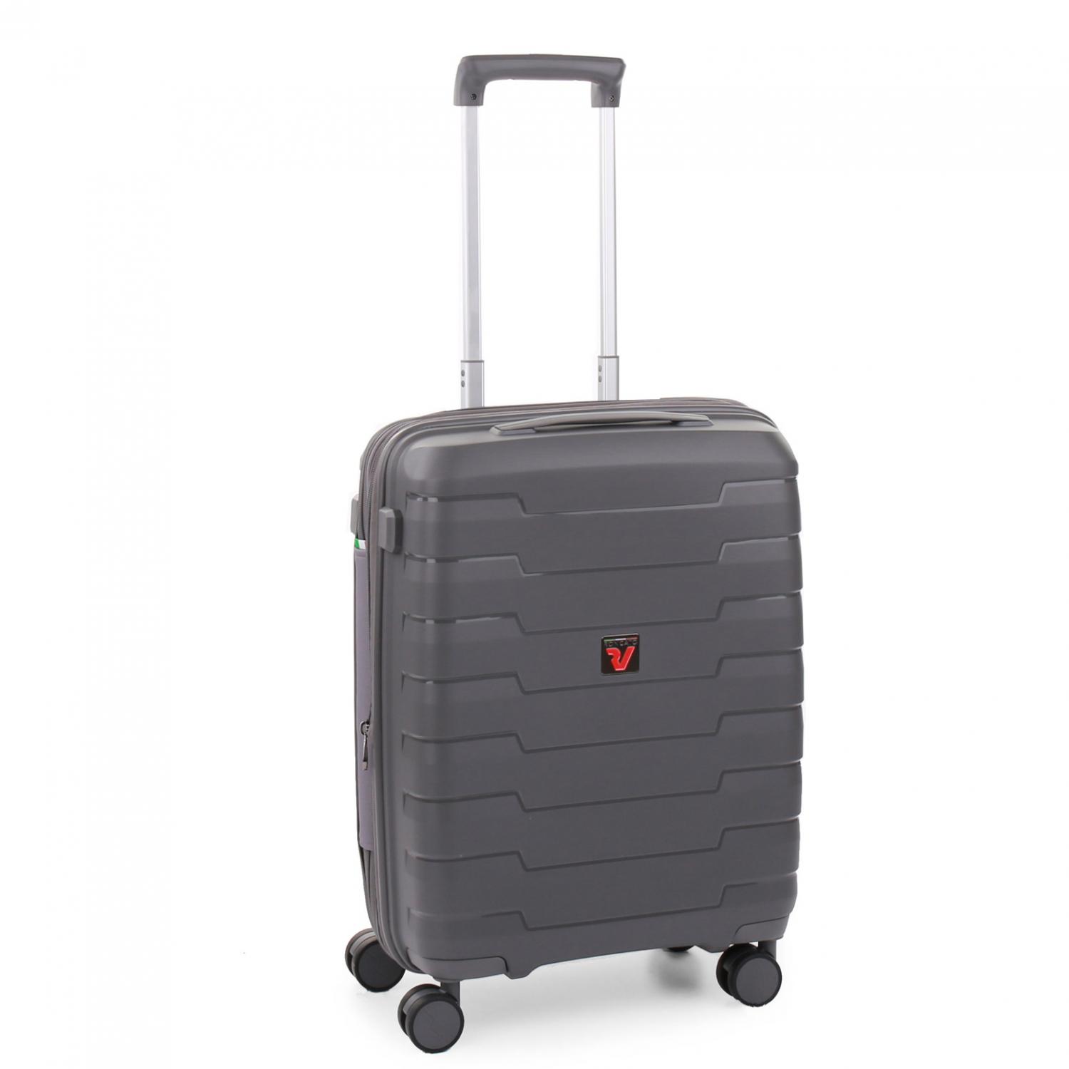 SKYLINE Trolley bagaglio a mano 55x40x20/25 cm Espandibile - Antracite