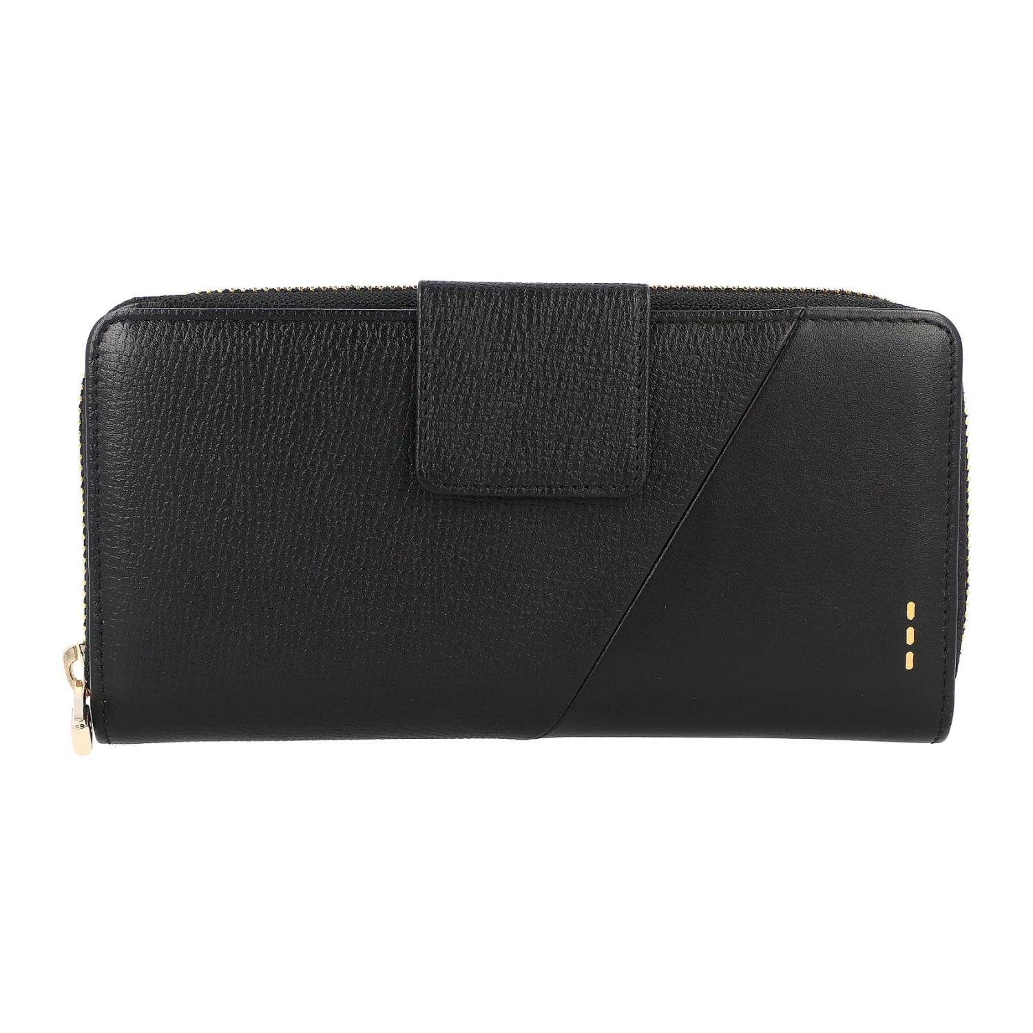 PE-MILANO Cartera de mujer 19x10x3 cm - Negro