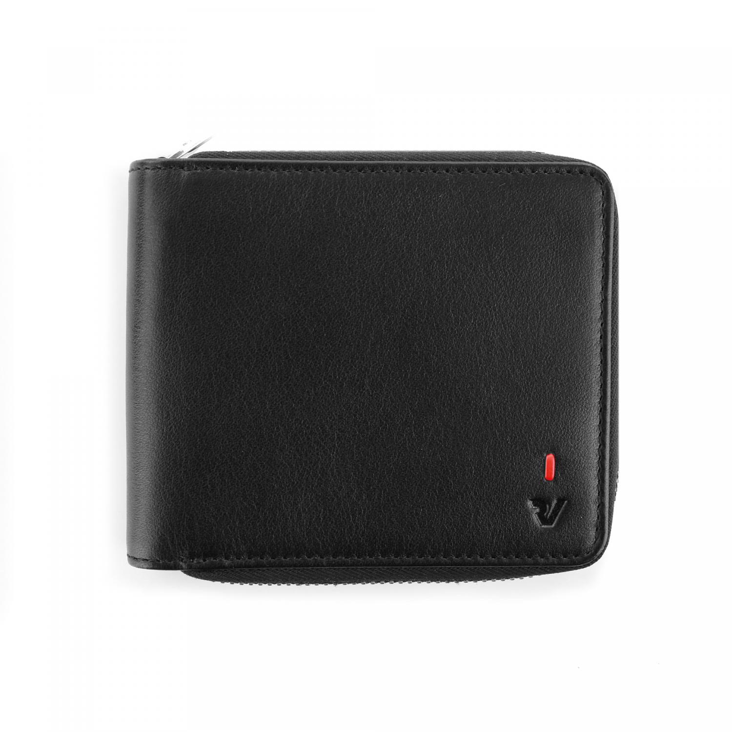 Roncato Pe-taormina Portafoglio Uomo 12.2x10x1.5 Cm - Nero/arancio