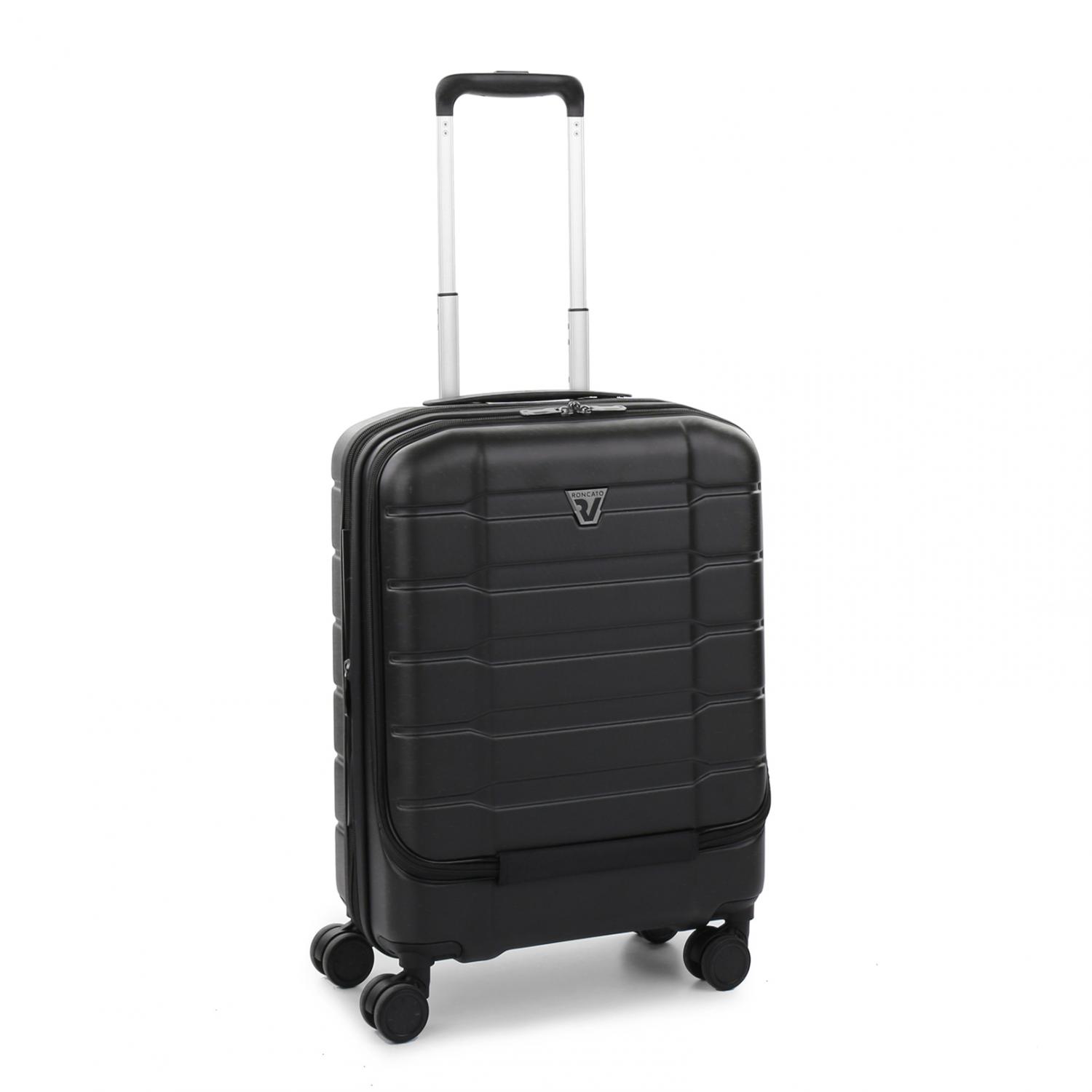 BIZ 4.0 Trolley bagaglio a mano Espandibile -  55x40x20/25 cm Espandibile - Nero