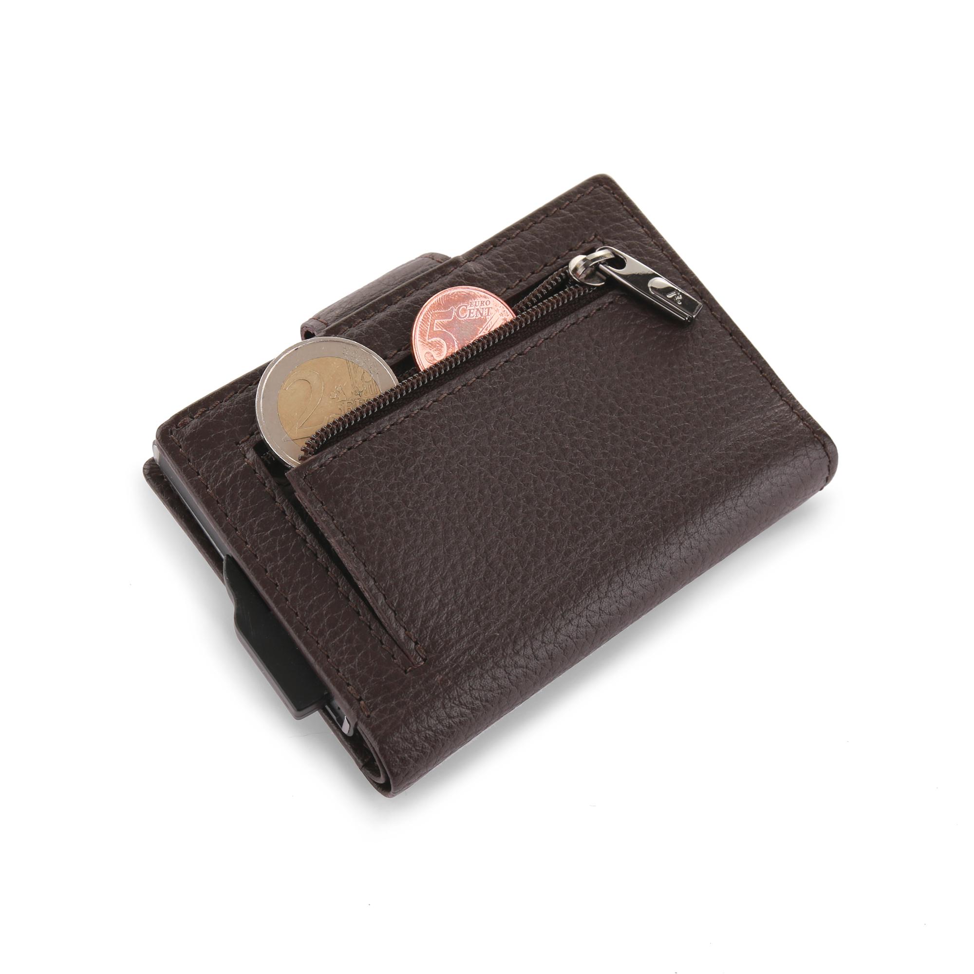 IRON 4.0 Porte-cartes 7.5x10.5x2 cm - Marron