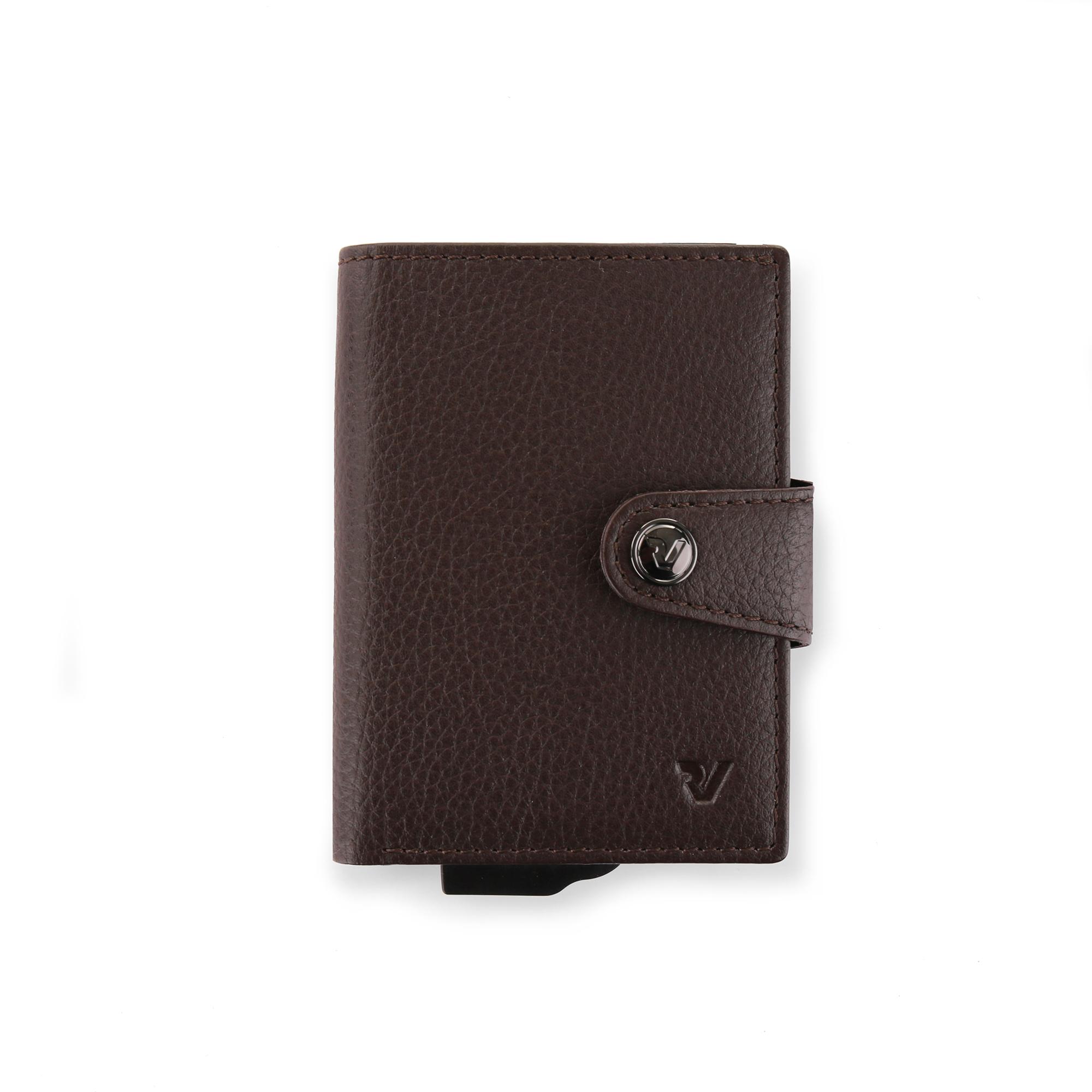 IRON 4.0 Porte-cartes 7.5x10.5x2 cm - Marron