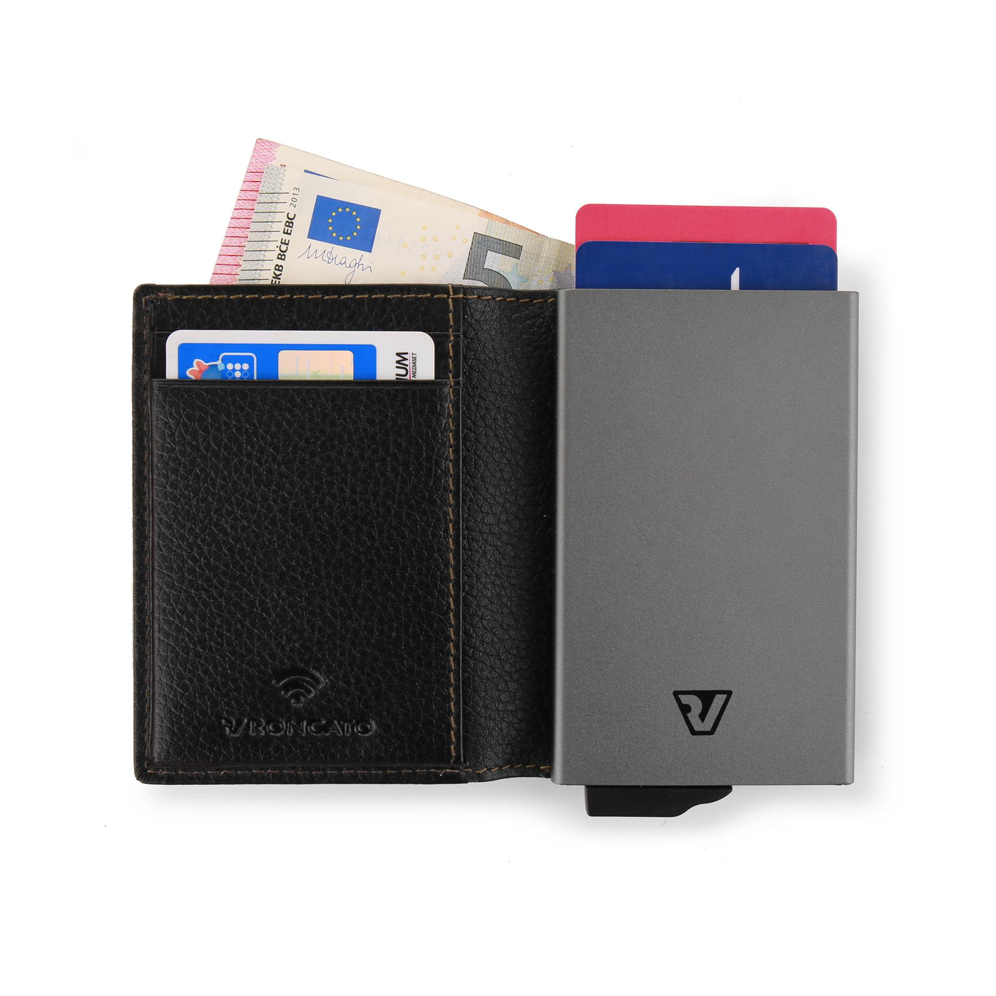 IRON 4.0 Porte-cartes 7x11x2 cm - Noir