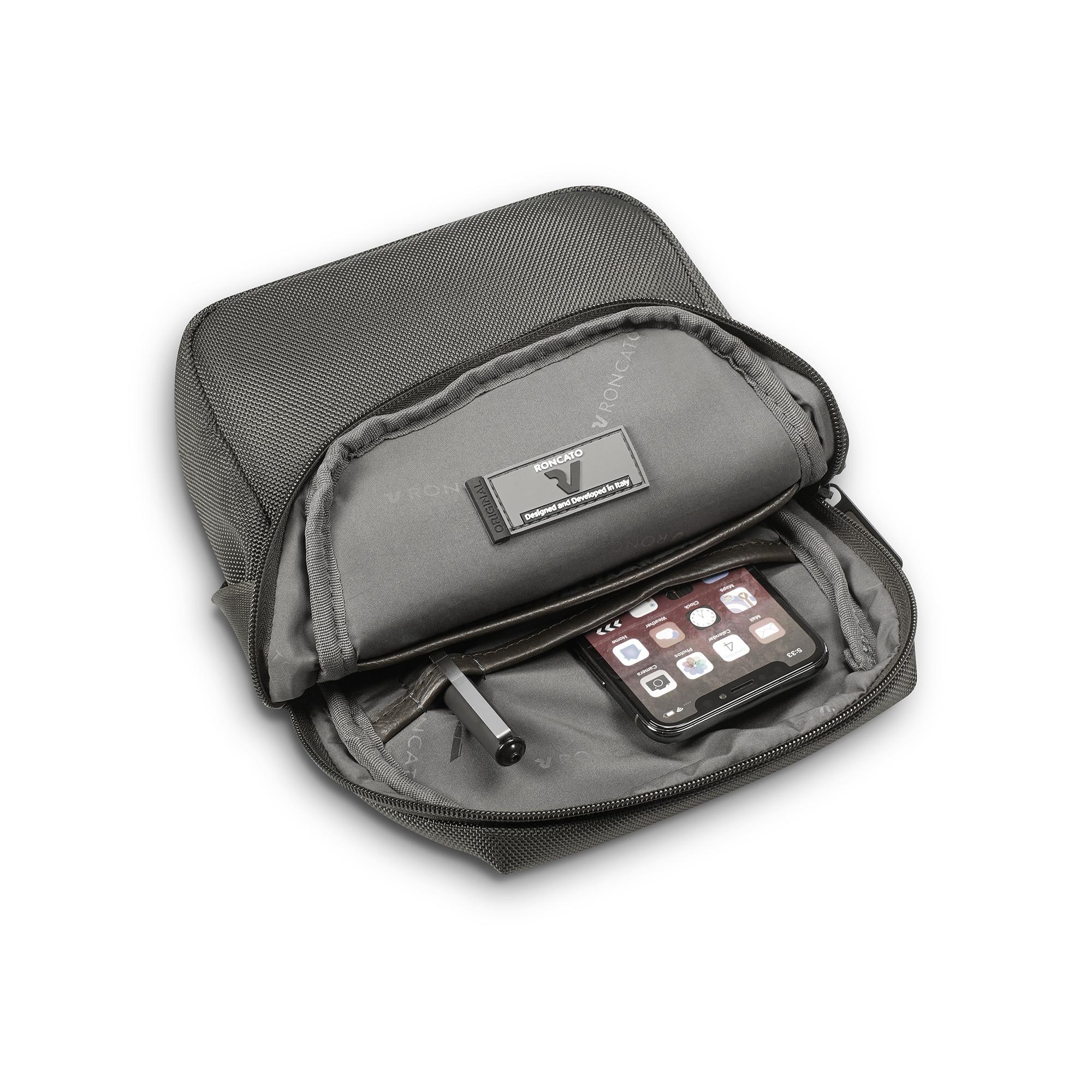 PANAMA 4.0 Sacoche homme 18x23x5.5 cm - Gris
