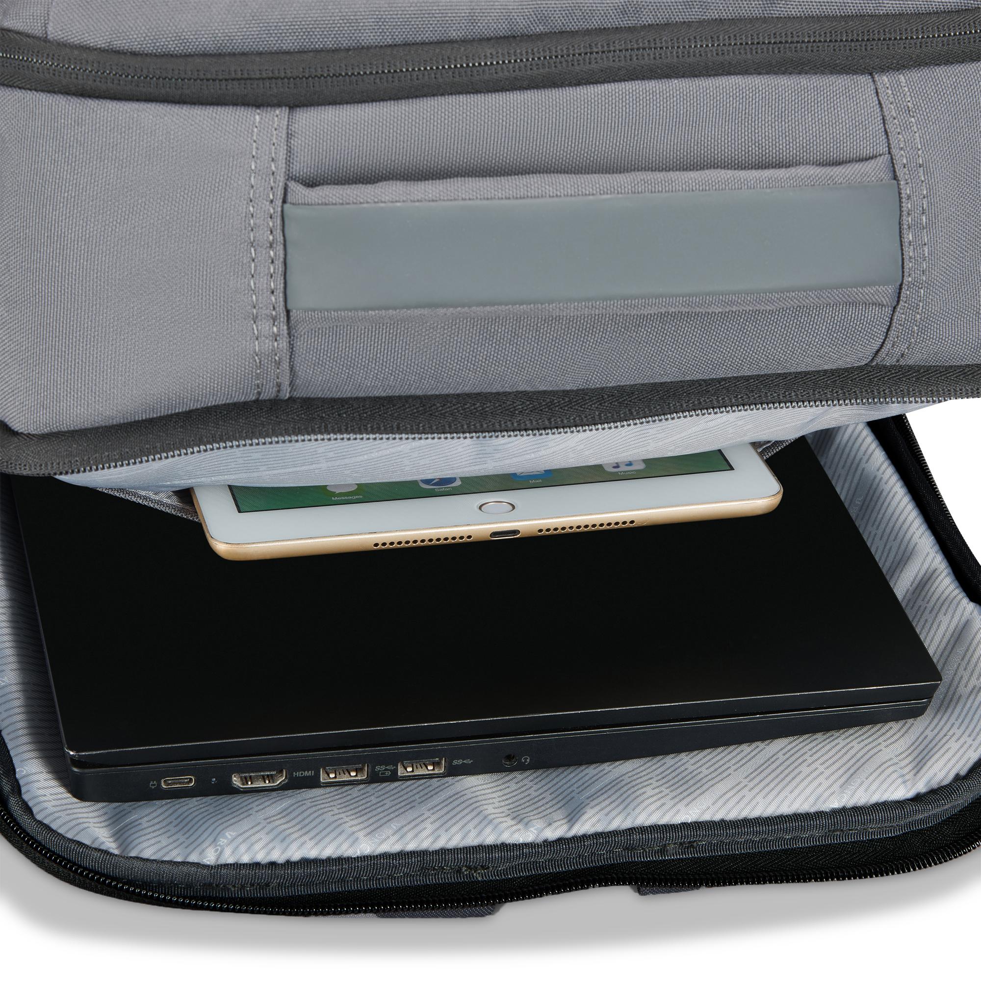CLAYTON Mochila trabajo para portatil 17 - 48x33x18 cm - Negro