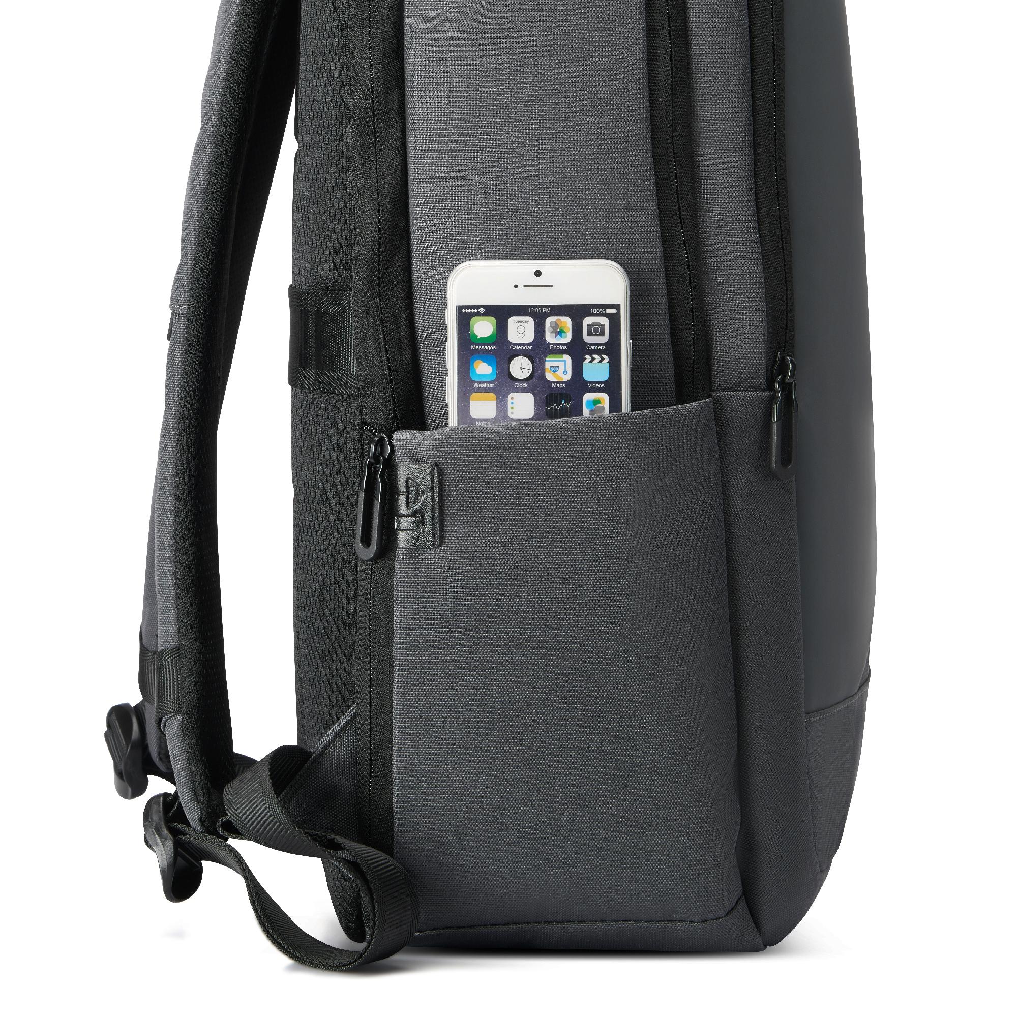 CLAYTON Mochila trabajo para portatil 17 - 48x33x18 cm - Antracita