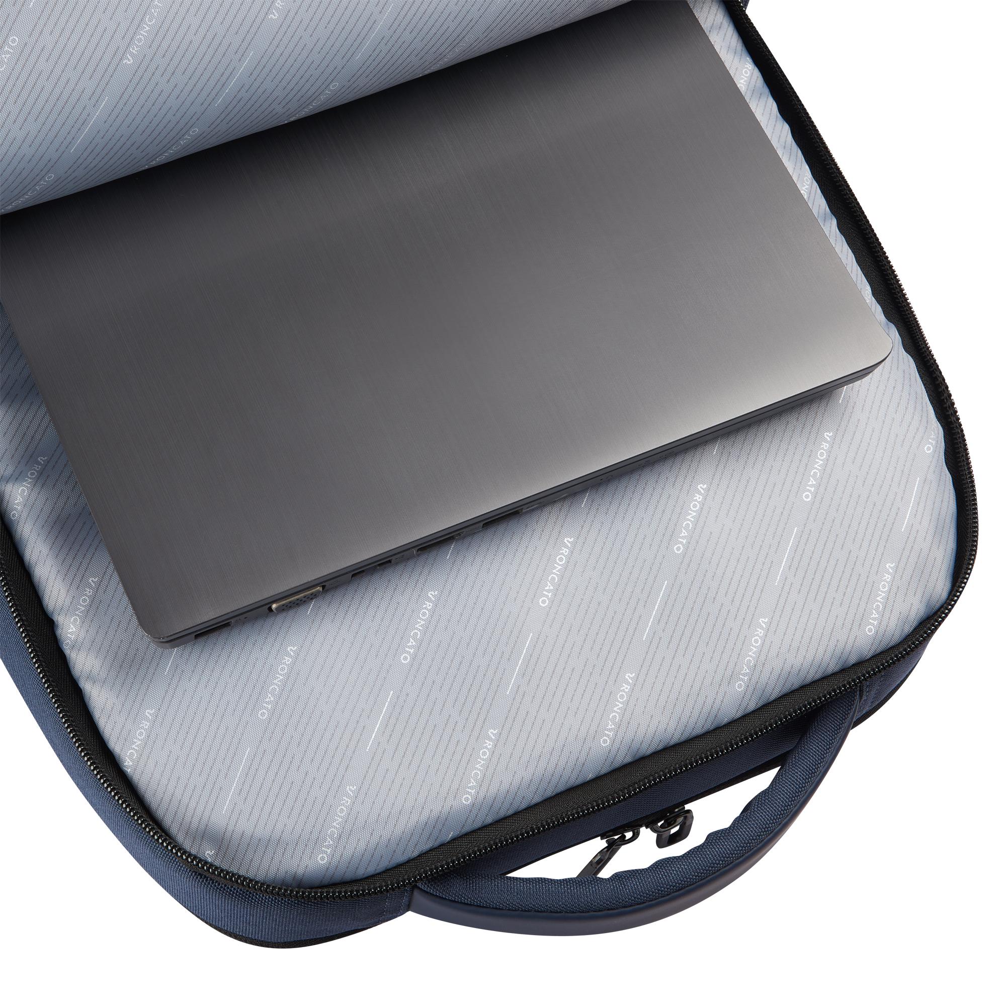 CLAYTON Mochila trabajo para portatil 17 - 48x33x18 cm - Azul Oscuro