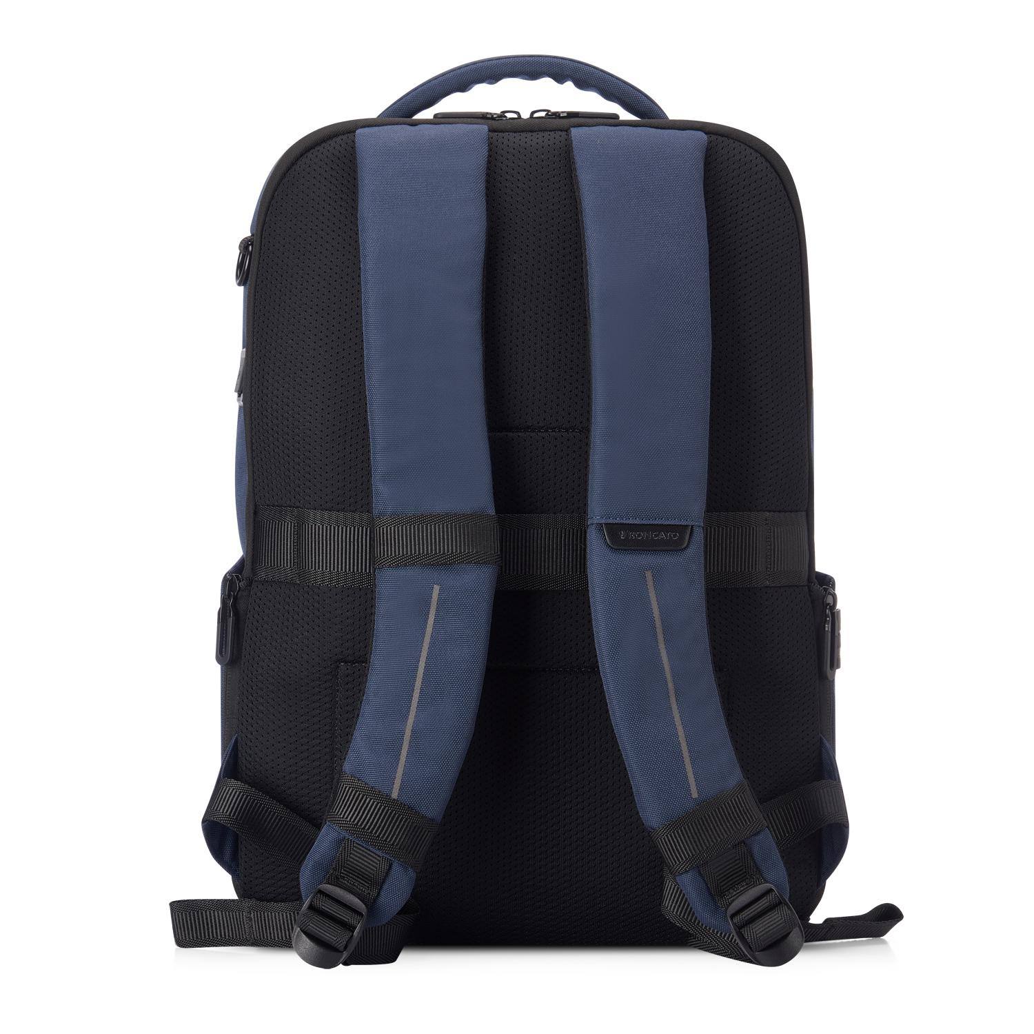 CLAYTON Mochila trabajo para portátil 15.6 - 44x31x15 cm - Azul Oscuro