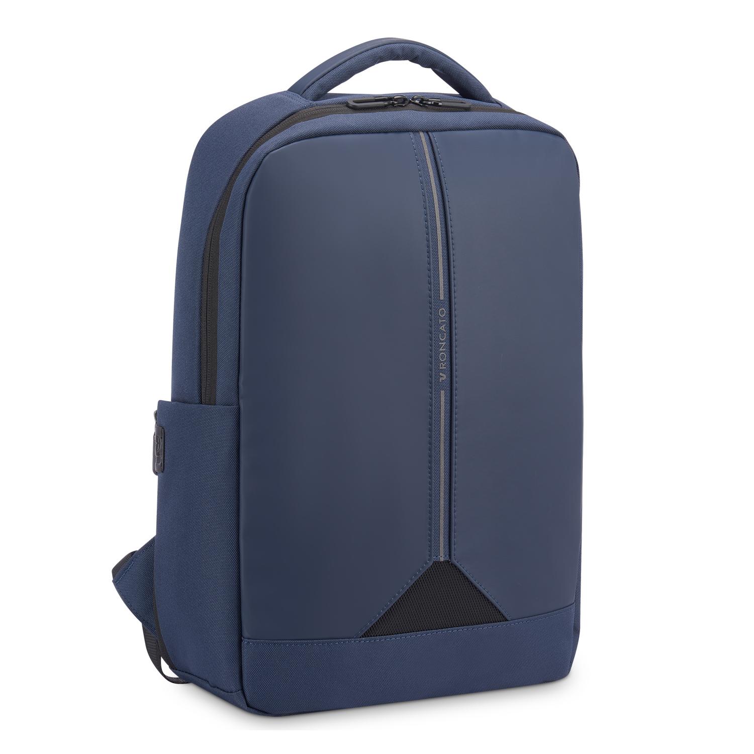 CLAYTON Sac à dos de travail avec compartiment pour ordinateur 14 -  42x30x10 cm - Bleu nuit