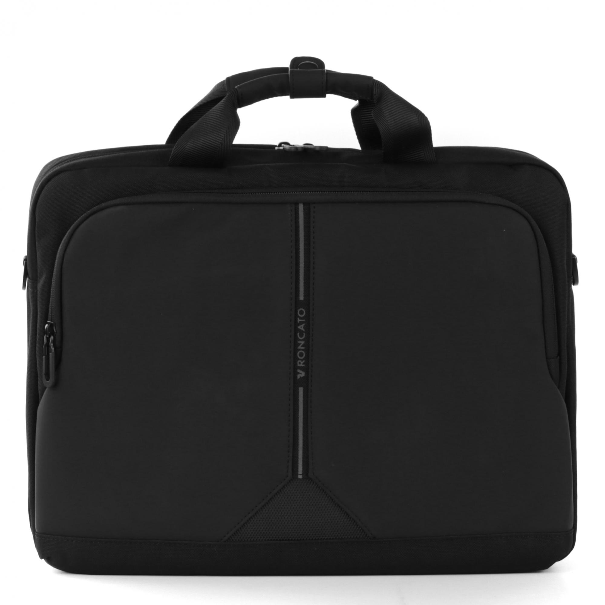 CLAYTON Sacoche pour ordinateur avec compartiment pour ordinateur 15.6 - 30x40x10 cm - Noir