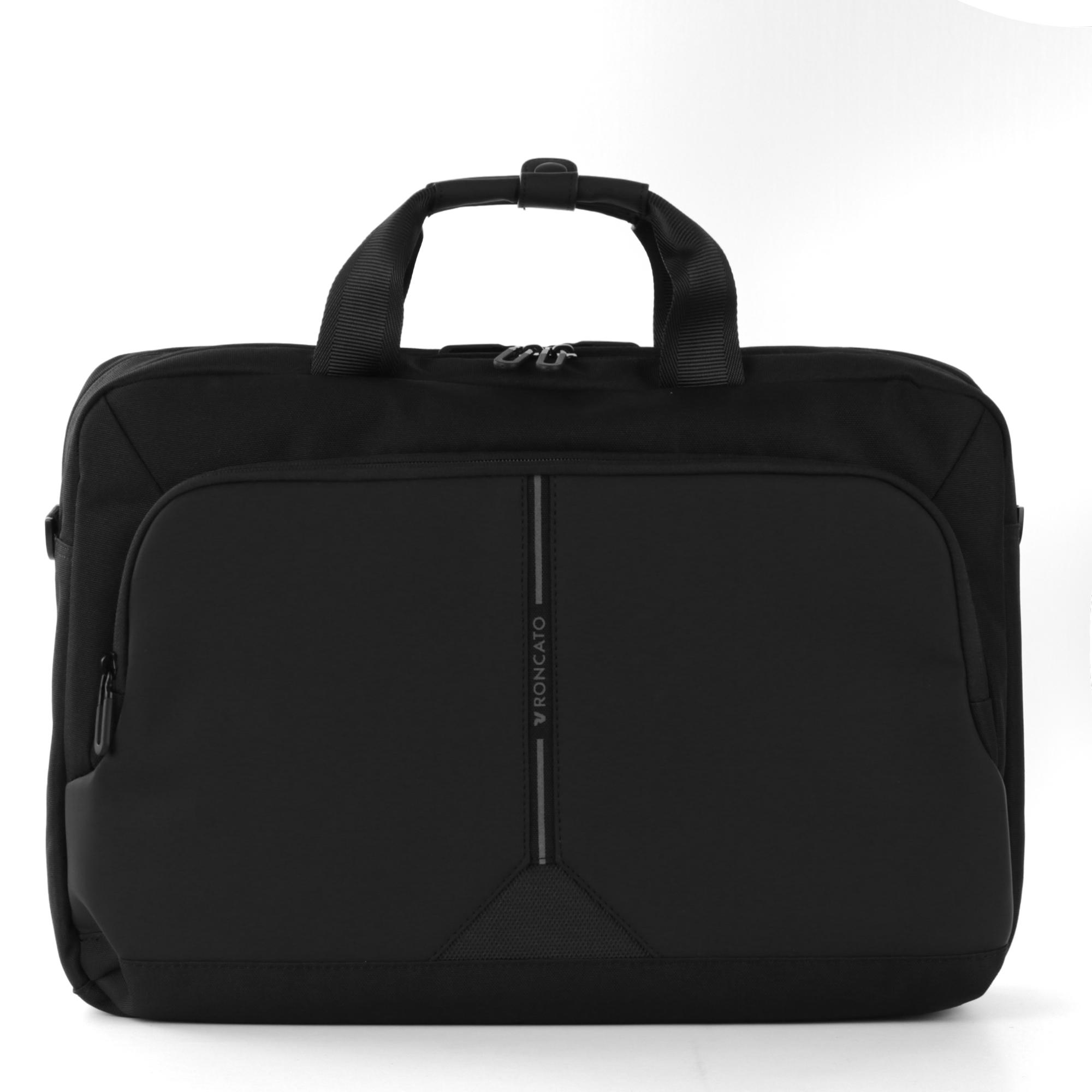 CLAYTON Sacoche pour ordinateur avec compartiment pour ordinateur 15.6 - 31x44x12 cm - Noir