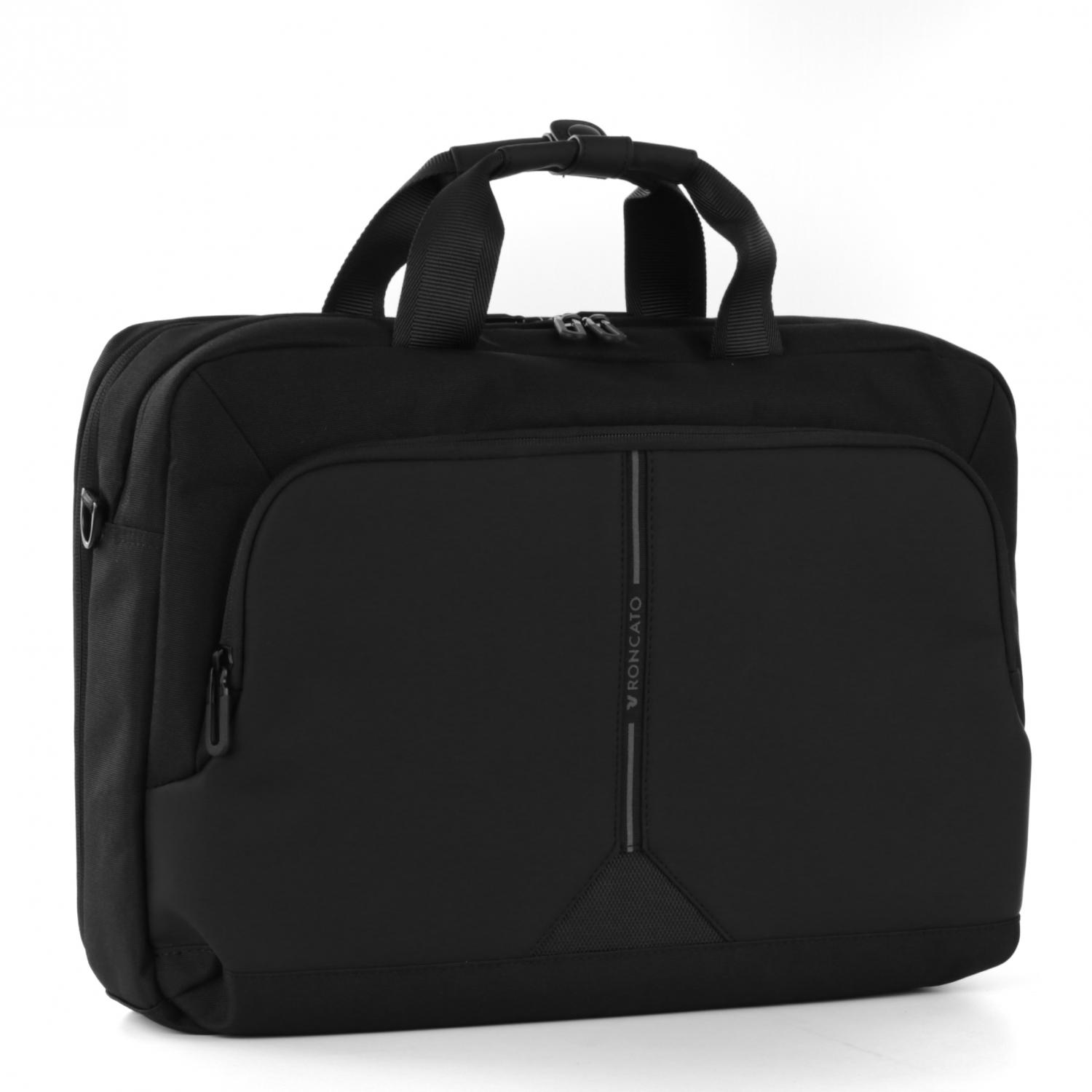CLAYTON Borsa porta computer porta PC 15.6 -  31x44x12 cm - Nero