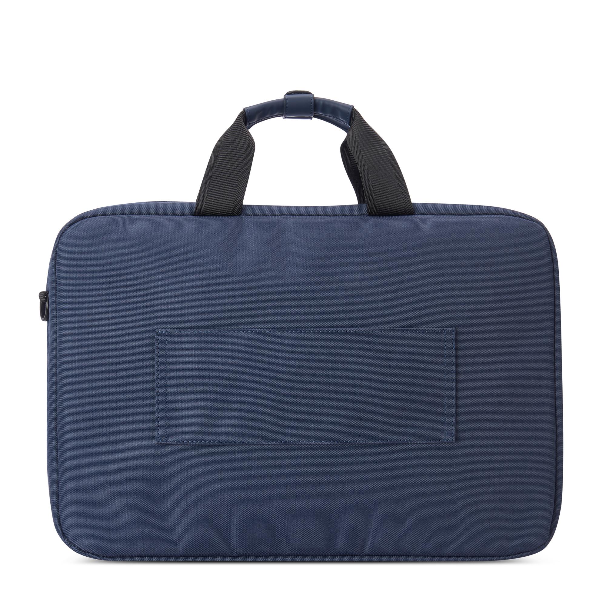 CLAYTON Sacoche pour ordinateur avec compartiment pour ordinateur 15.6 - 31x44x12 cm - Bleu nuit