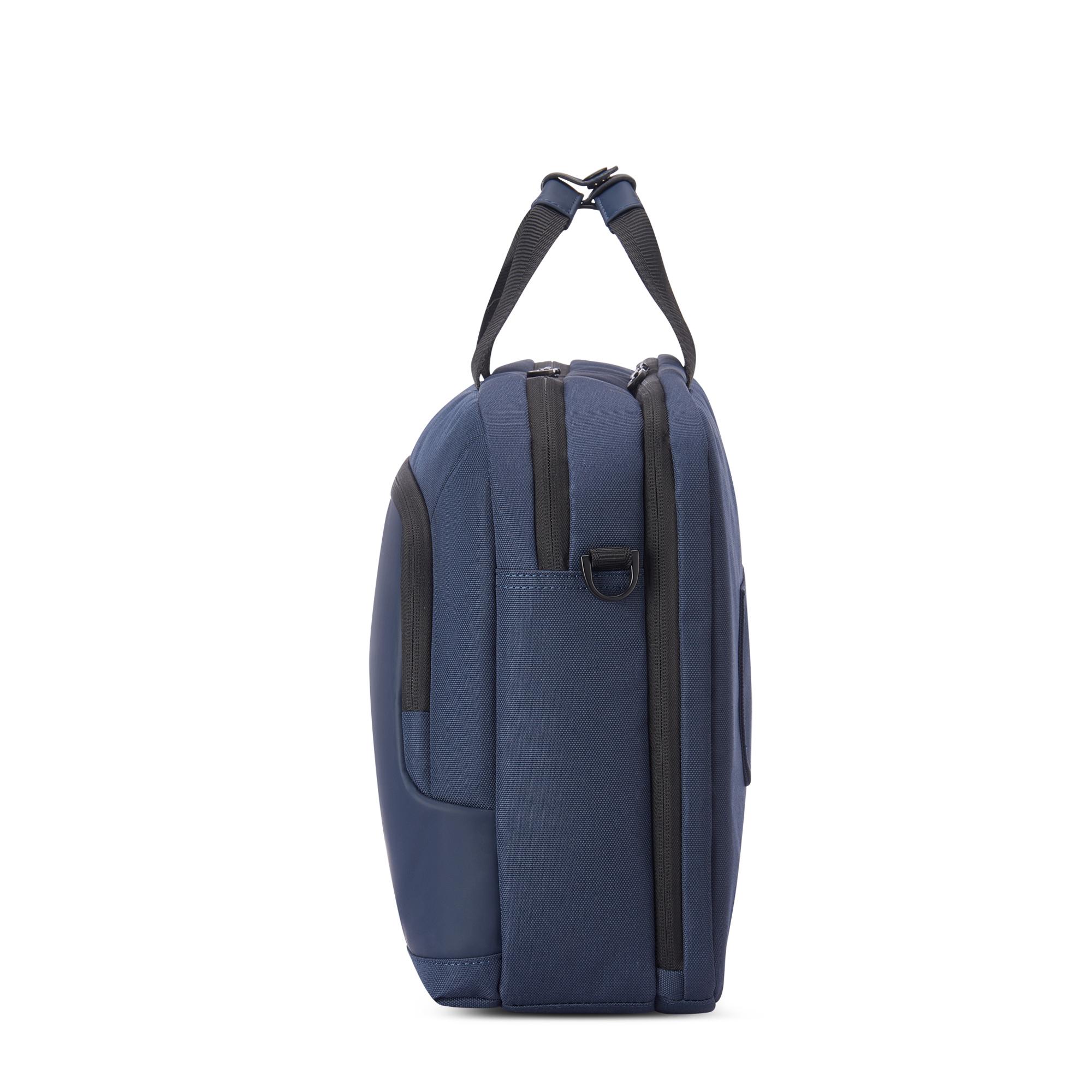 CLAYTON Sacoche pour ordinateur avec compartiment pour ordinateur 15.6 - 31x44x12 cm - Bleu nuit