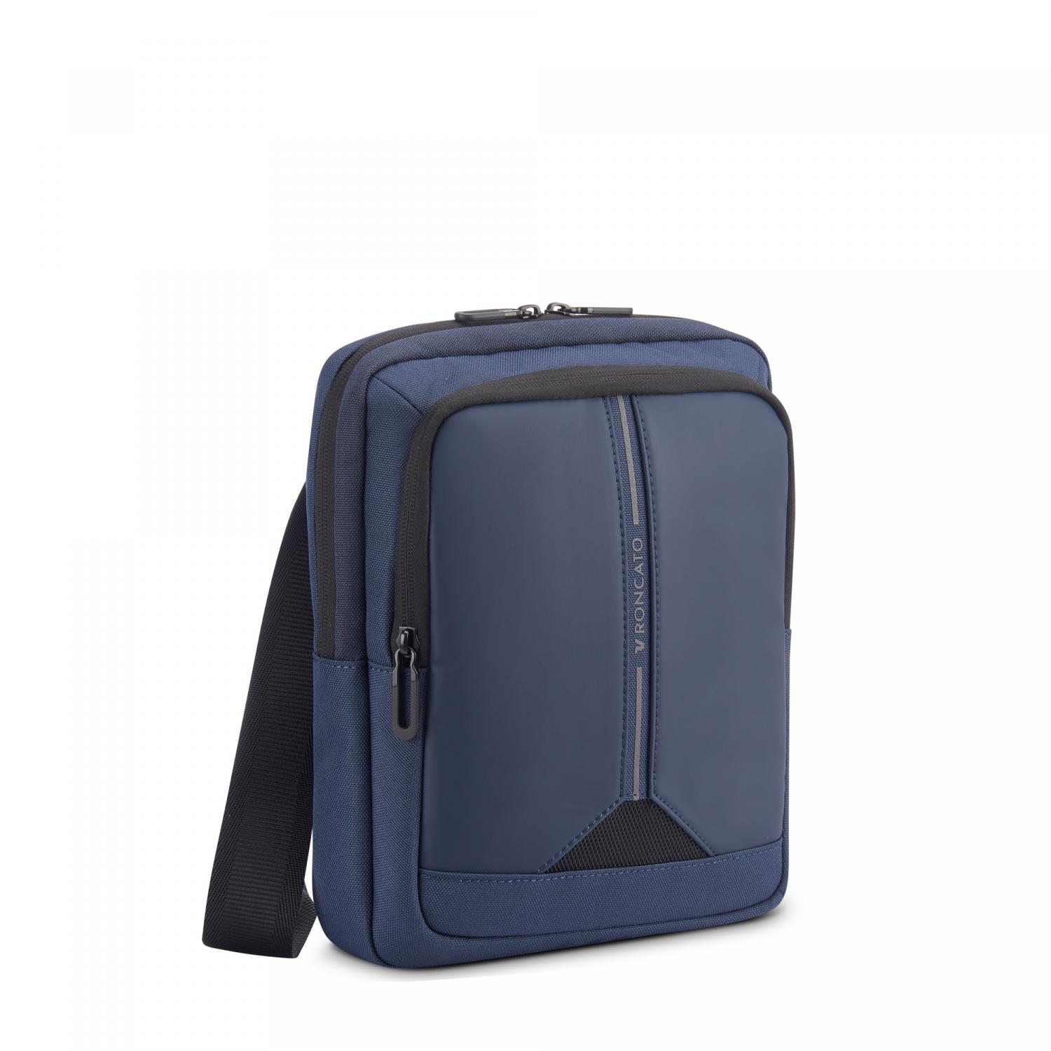 CLAYTON Sacoche homme 22x28x7 cm - Bleu nuit