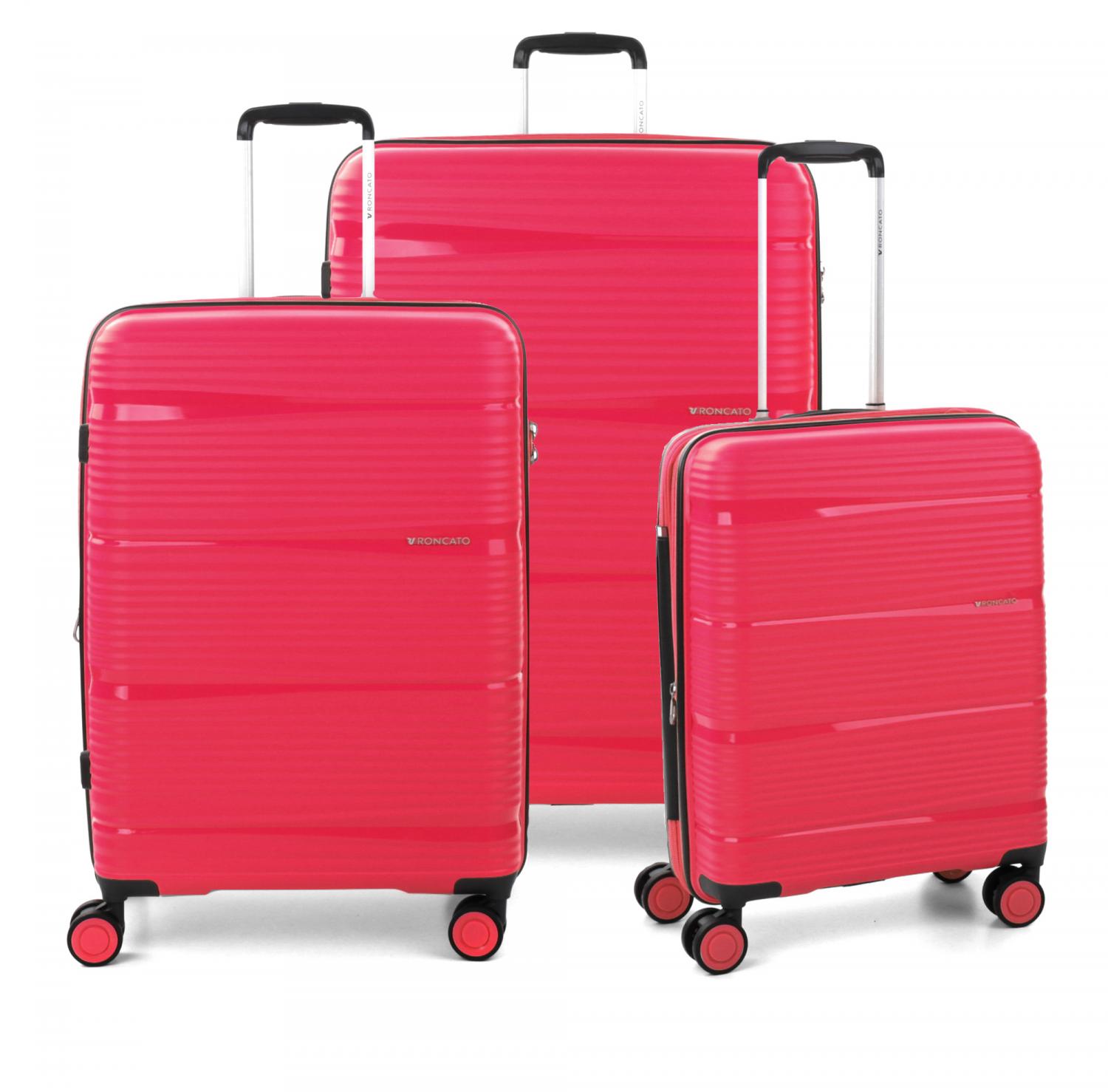Roncato R-lite Set Valigie (grande, Medio, Cabina) - Fucsia