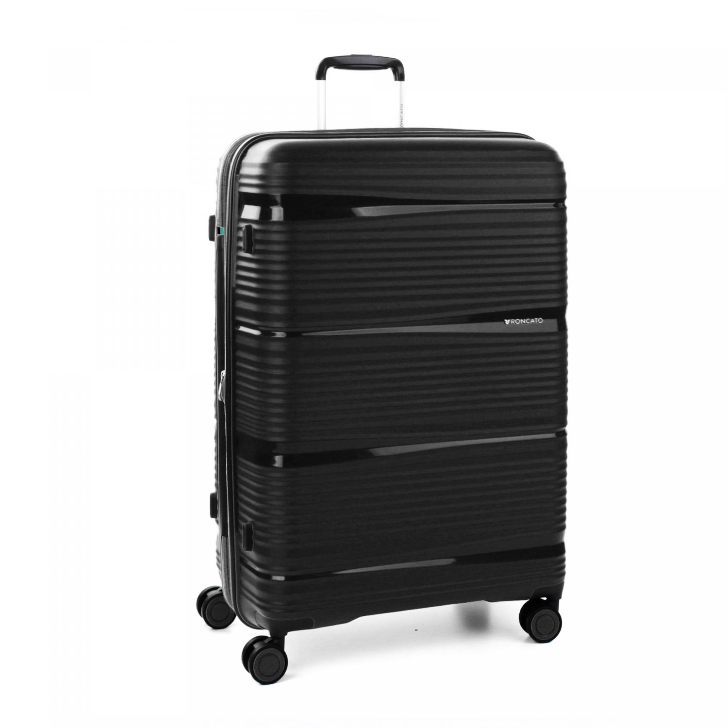 Roncato R-lite Trolley Grande 75 Cm Espandibile - Nero