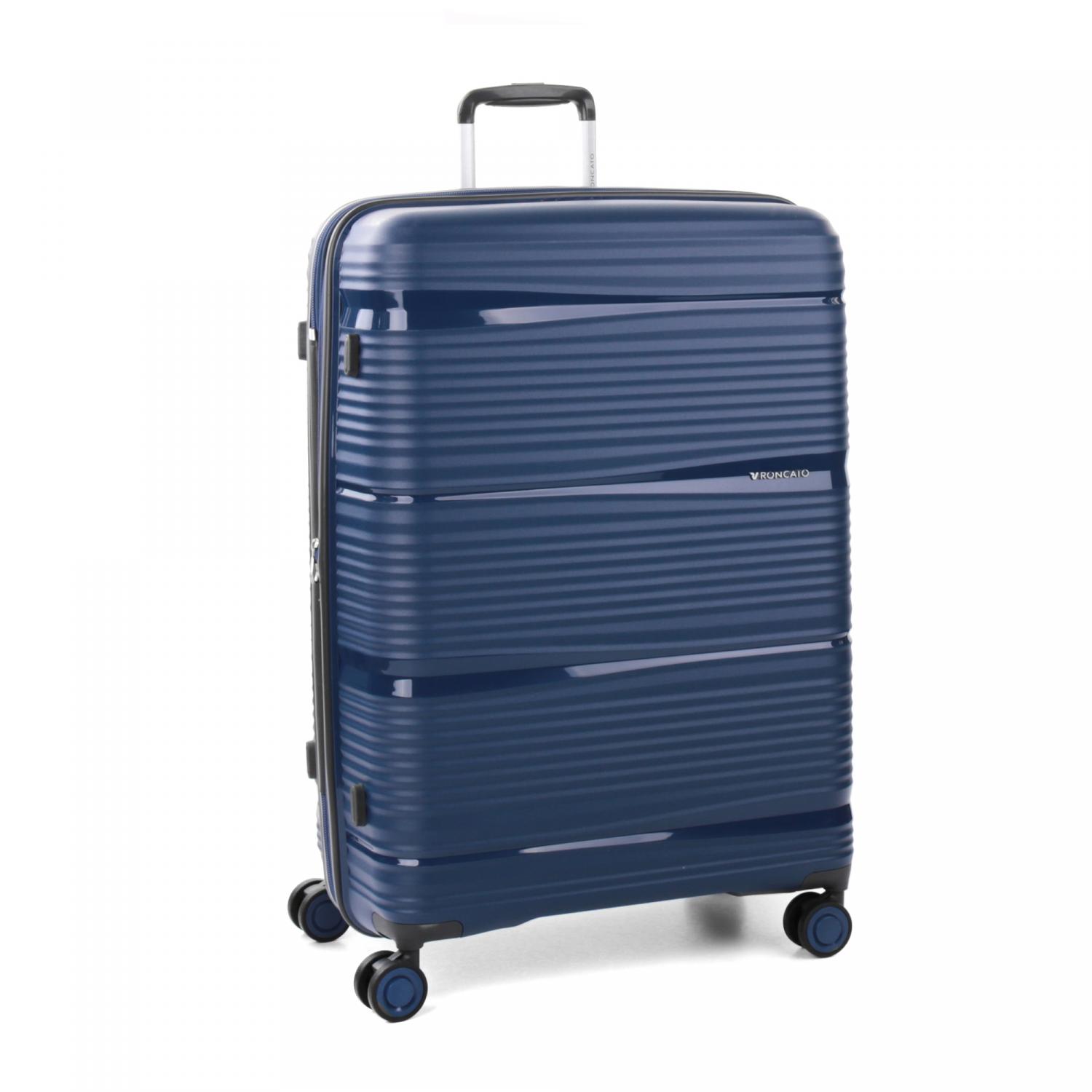 Roncato R-lite Trolley Grande 75 Cm Espandibile - Blu Notte