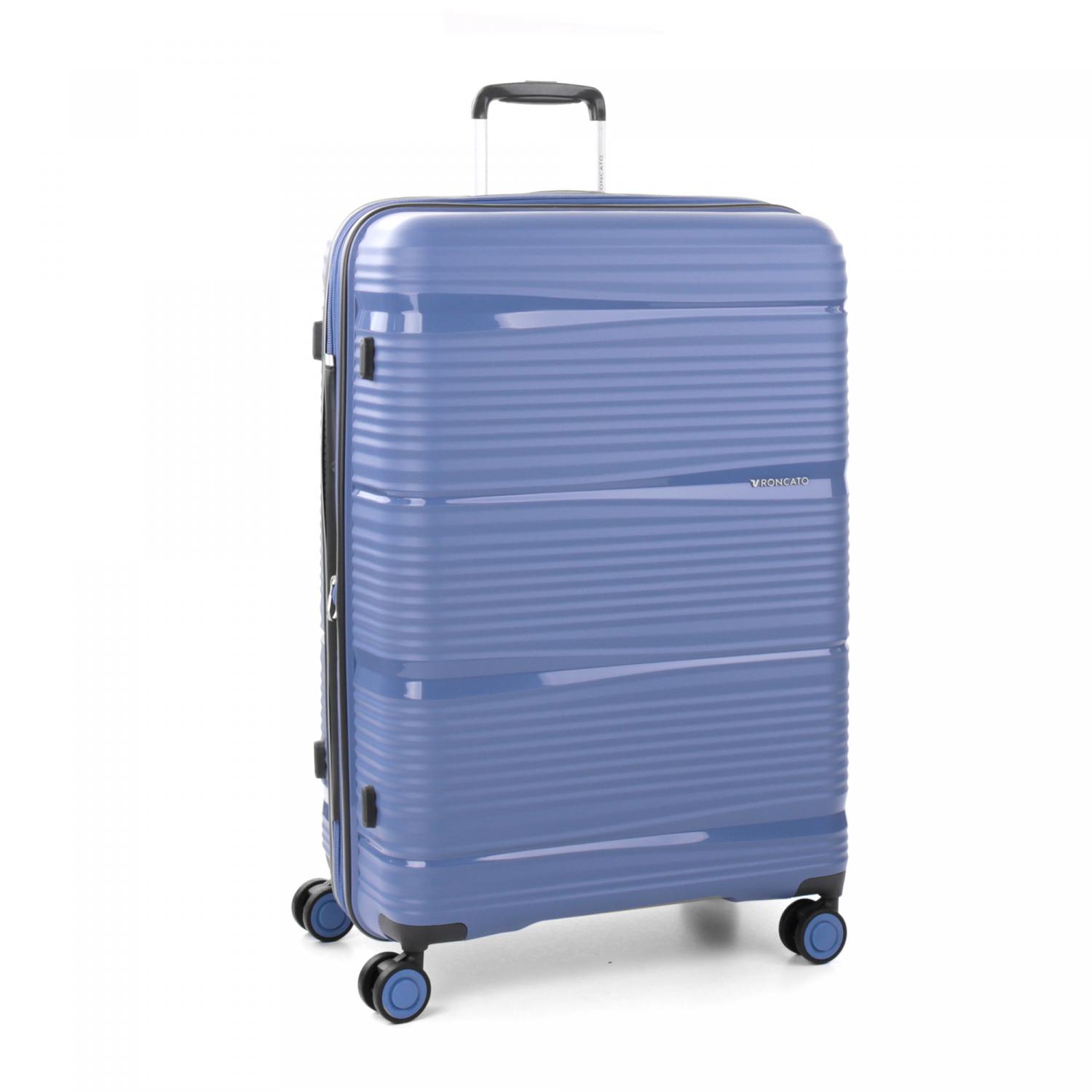 Roncato R-lite Trolley Grande 75 Cm Espandibile - Blu Avio