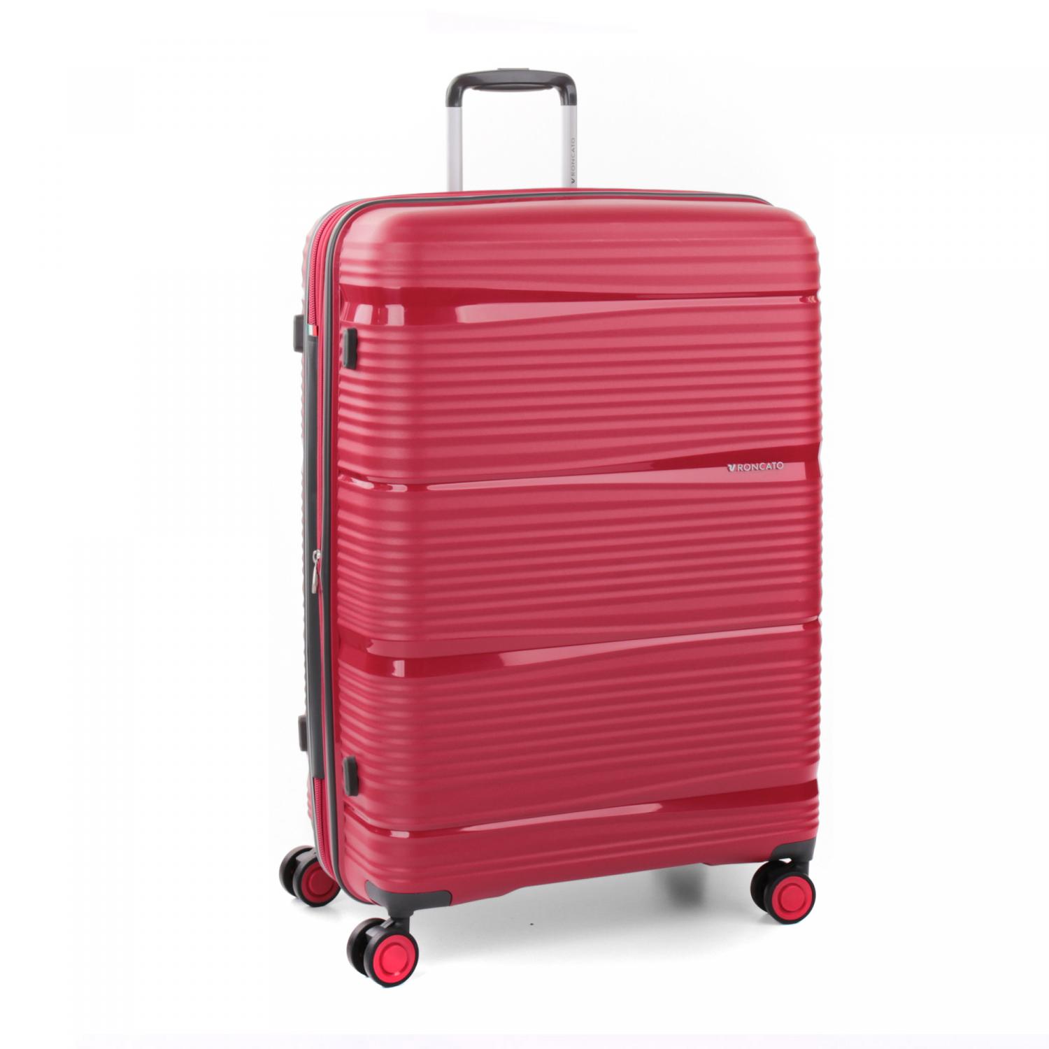 Roncato R-lite Trolley Grande 75 Cm Espandibile - Rosso Scuro