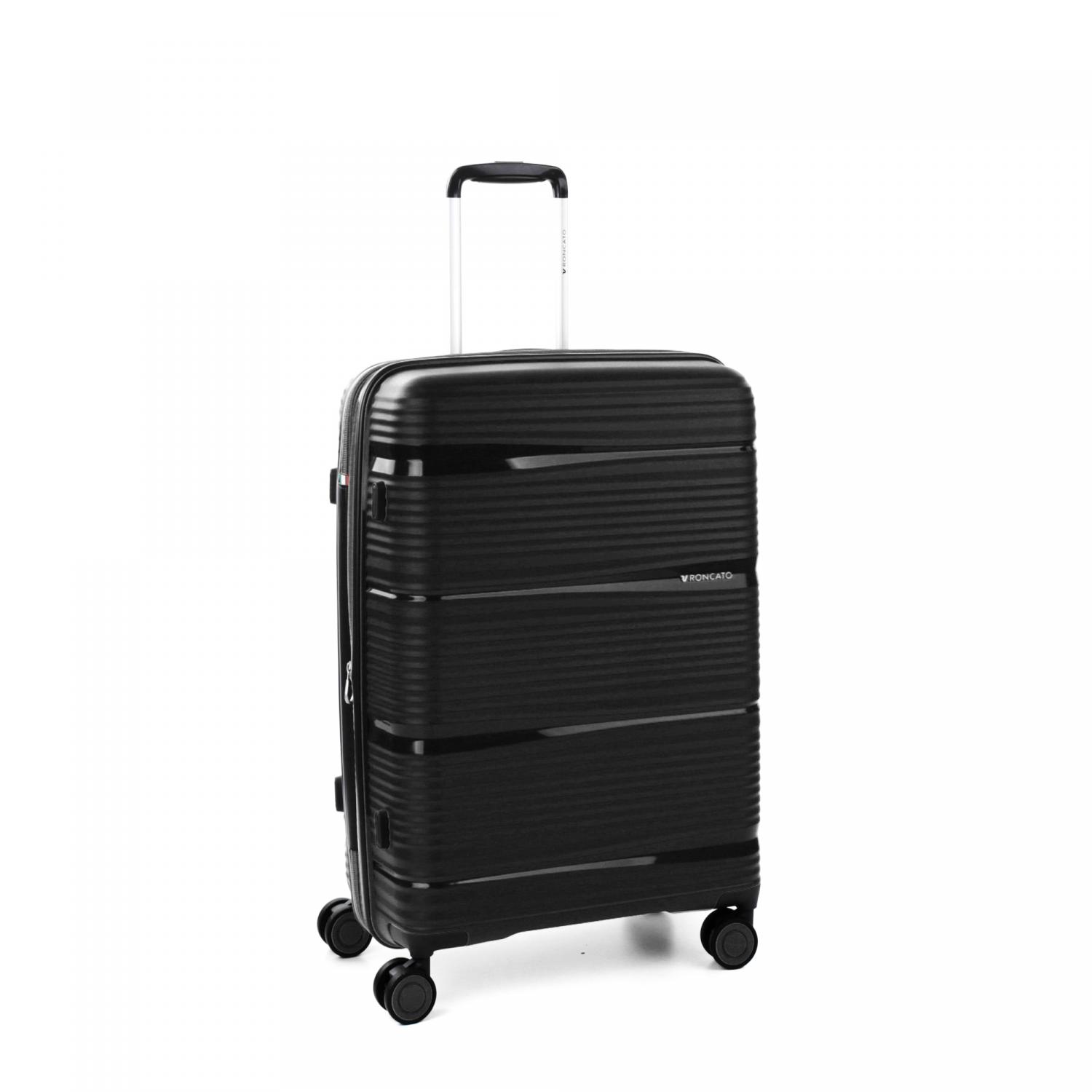 Roncato R-lite Trolley Medio 66 Cm Espandibile - Nero