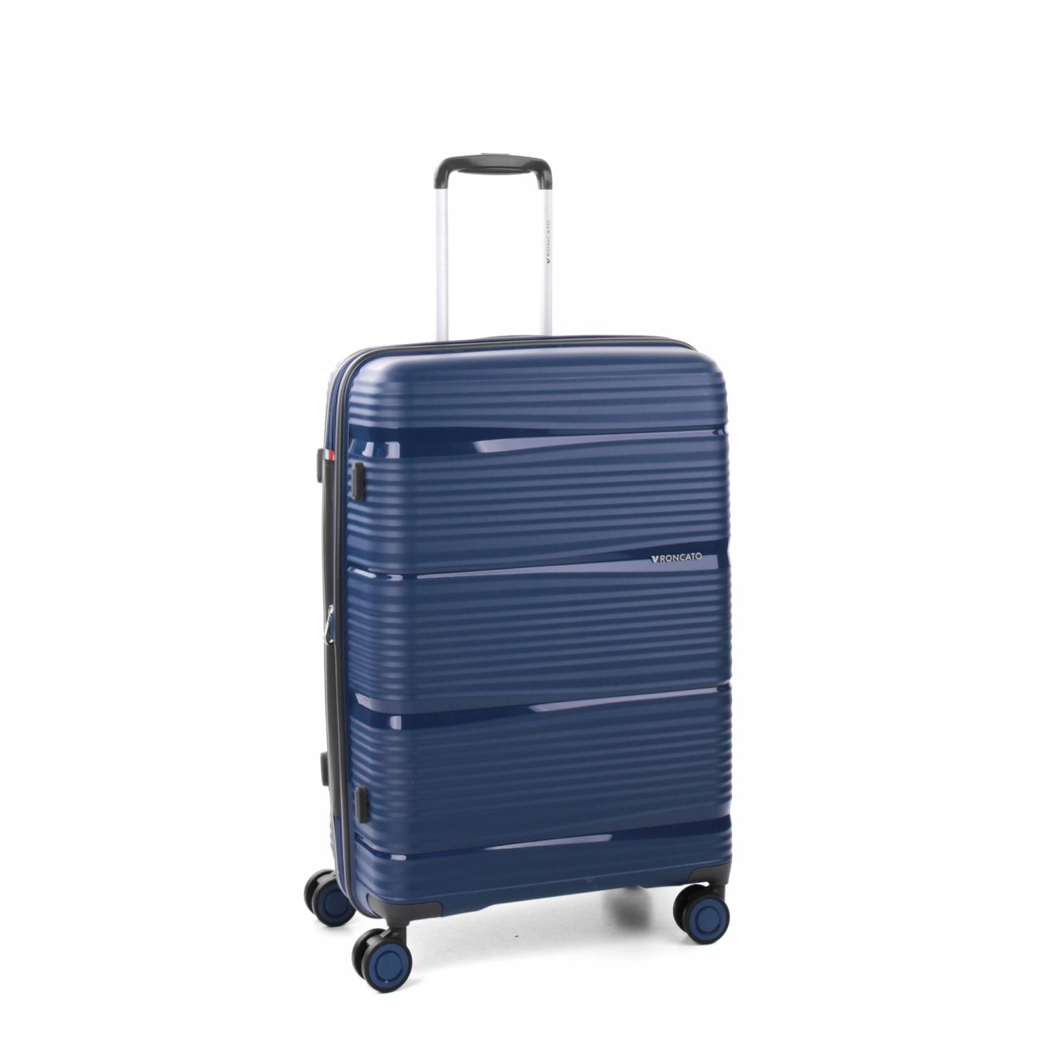 Roncato R-lite Trolley Medio 66 Cm Espandibile - Blu Notte
